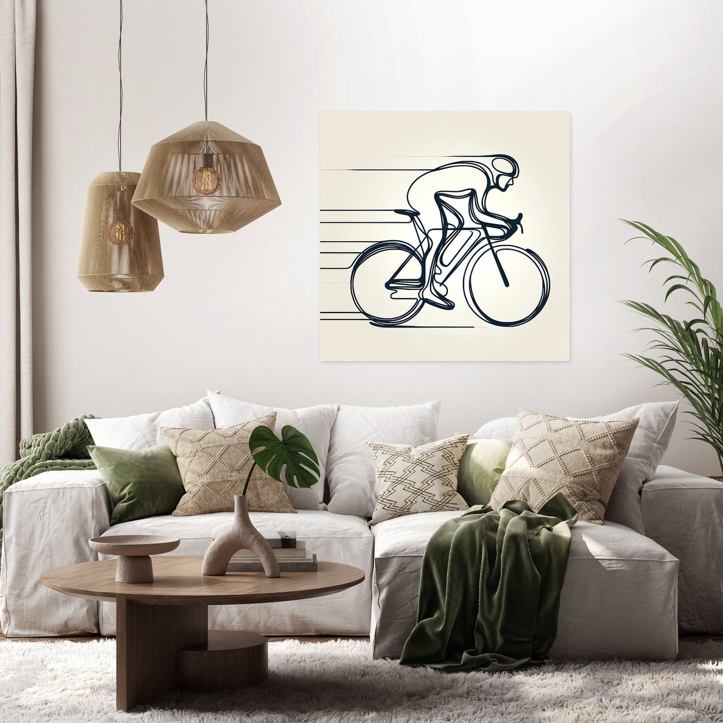 Dynamic Cyclist Canvas