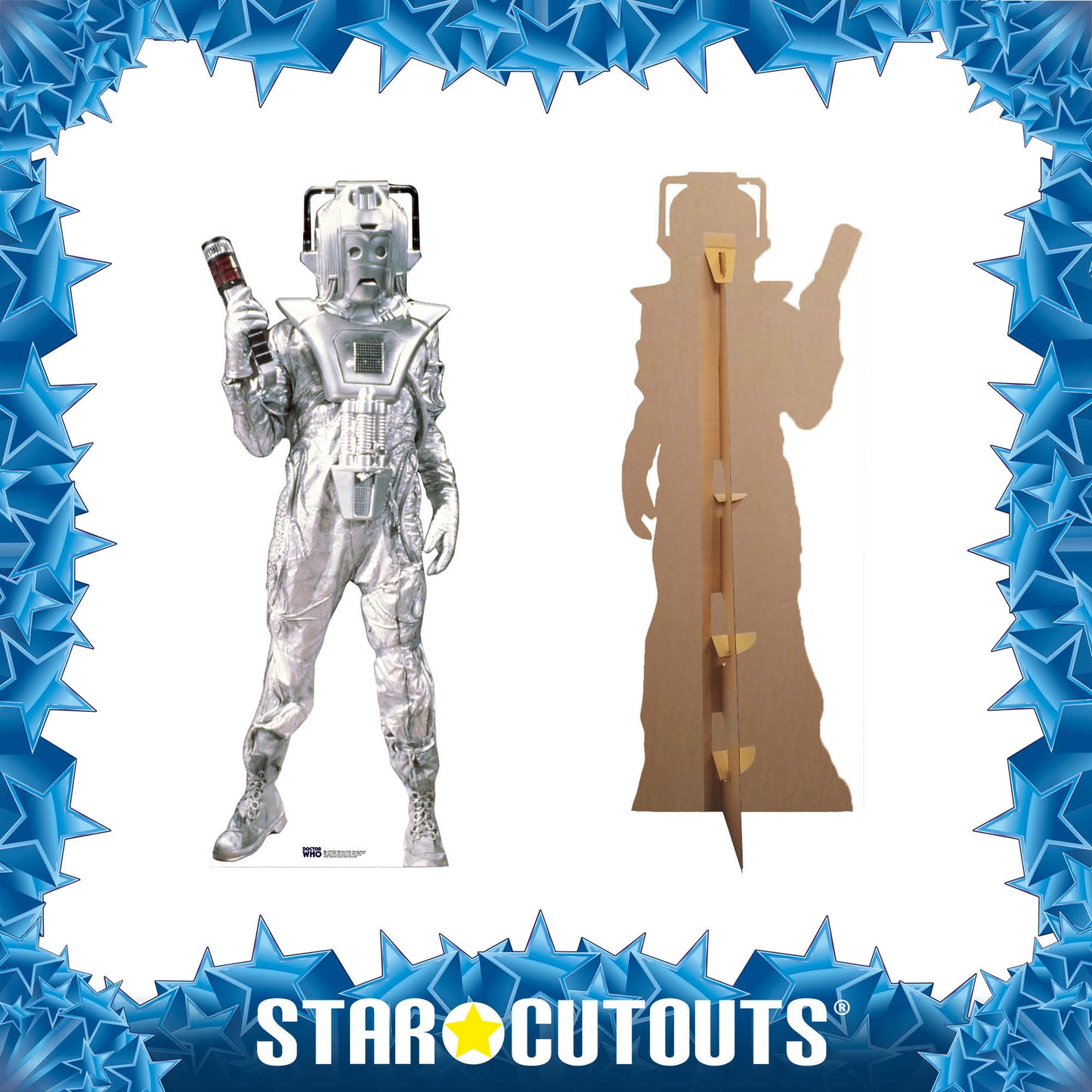 SC567 Classic Cyberman Earth Shock Cardboard Cut Out Height 183 cm
