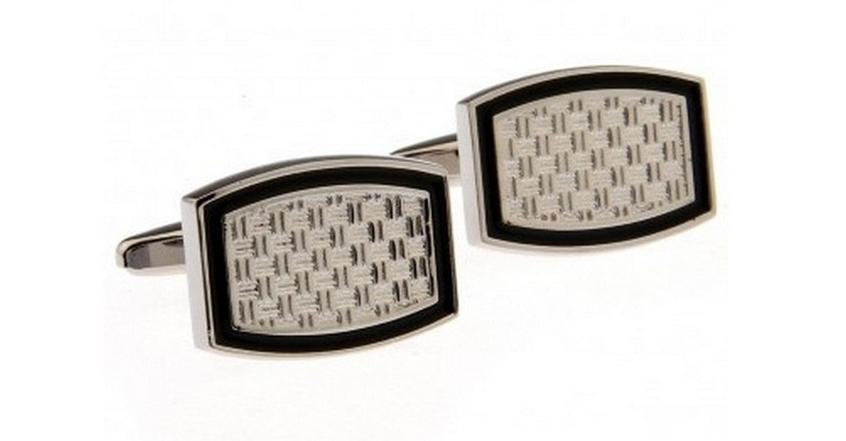 black and grey cufflinks