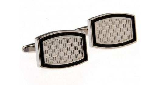 black and grey cufflinks