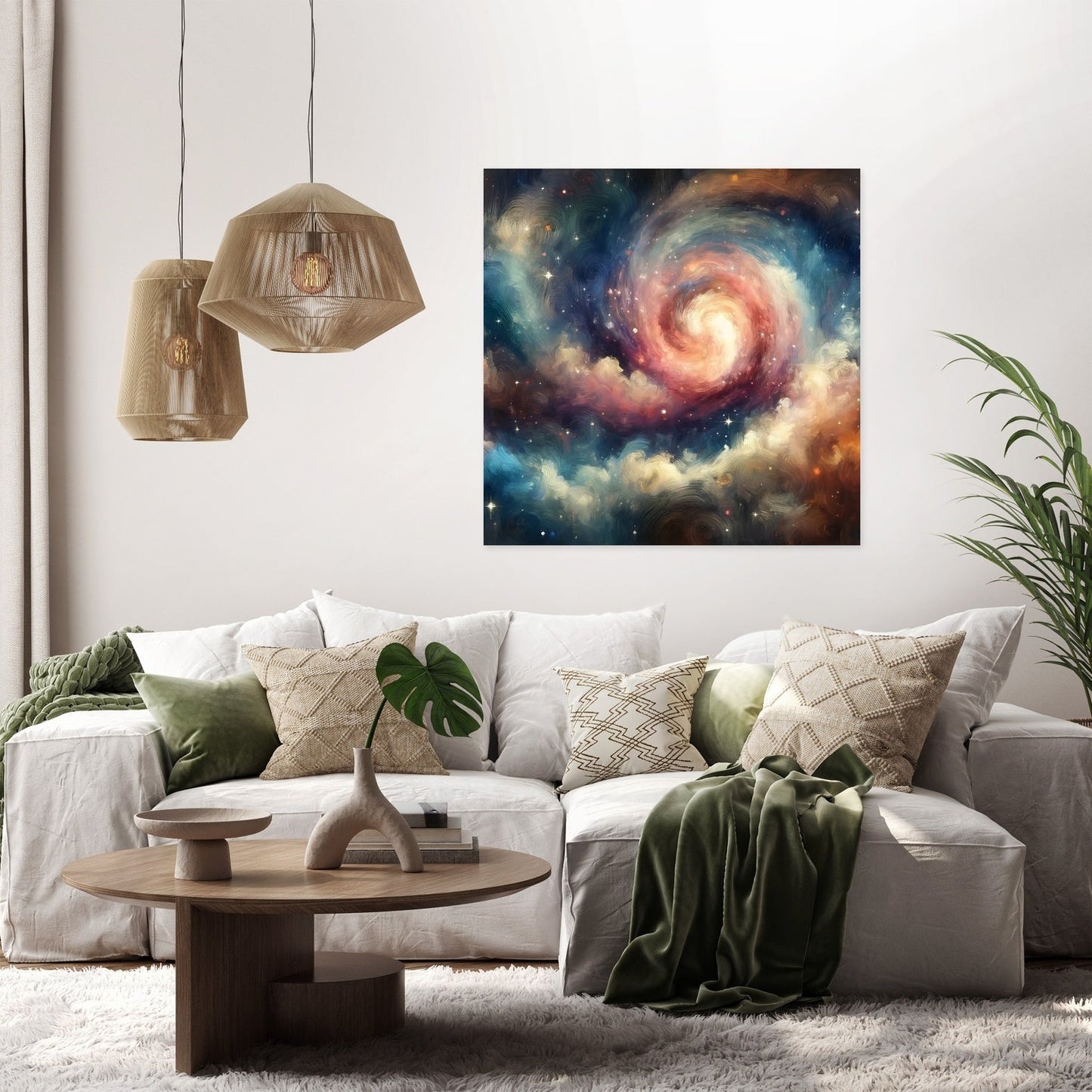 Galactic Swirls Canvas