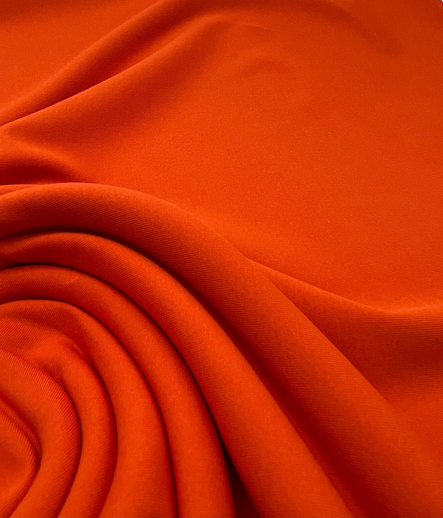 Orange Stretch Jersey 220GSM 4 Way Stretch Fabric