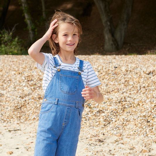 Blue Breton Stripe Summer T-Shirt