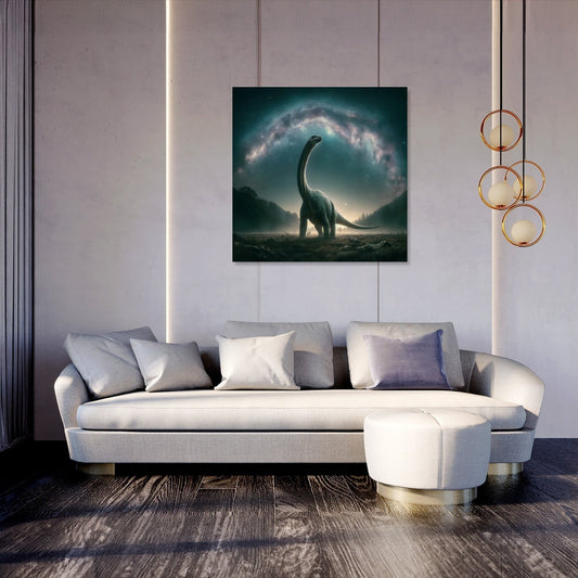 Cosmic Wonder Brachiosaurus Canvas