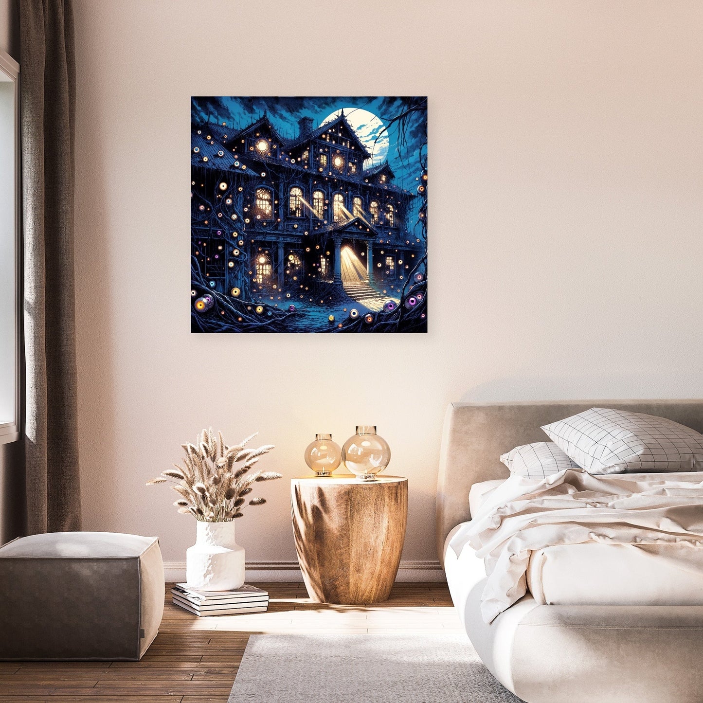 Manor of the Watchful Eyes Canvas