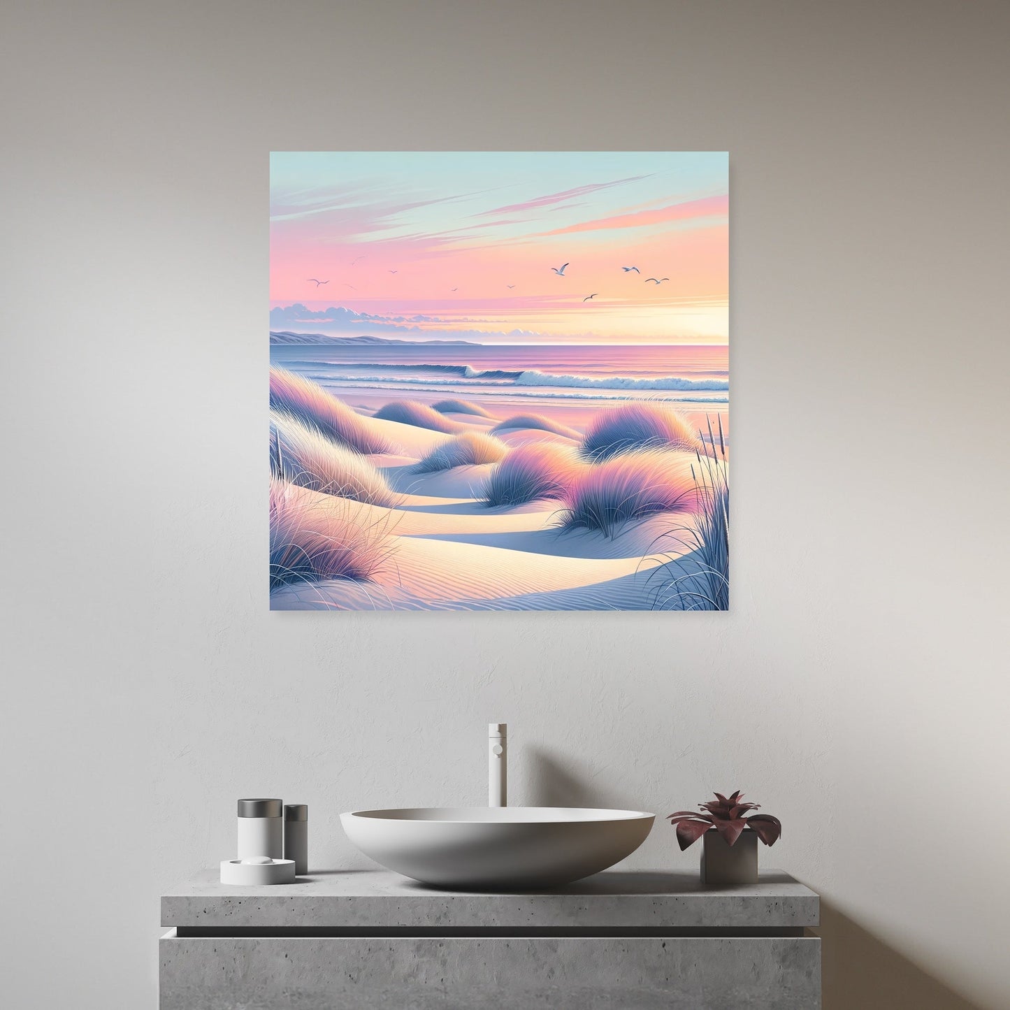 Sunset Beach Serenity Canvas