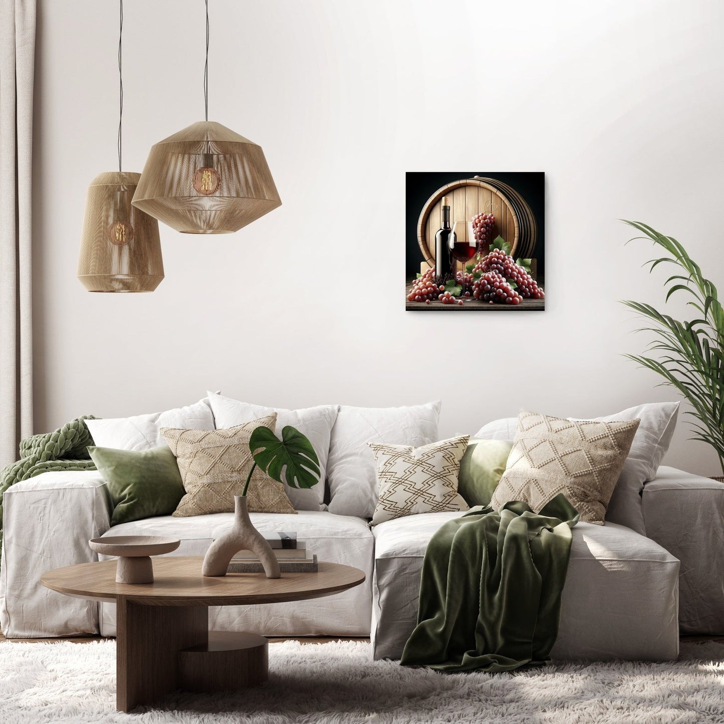 Red Wine Harvest Canvas