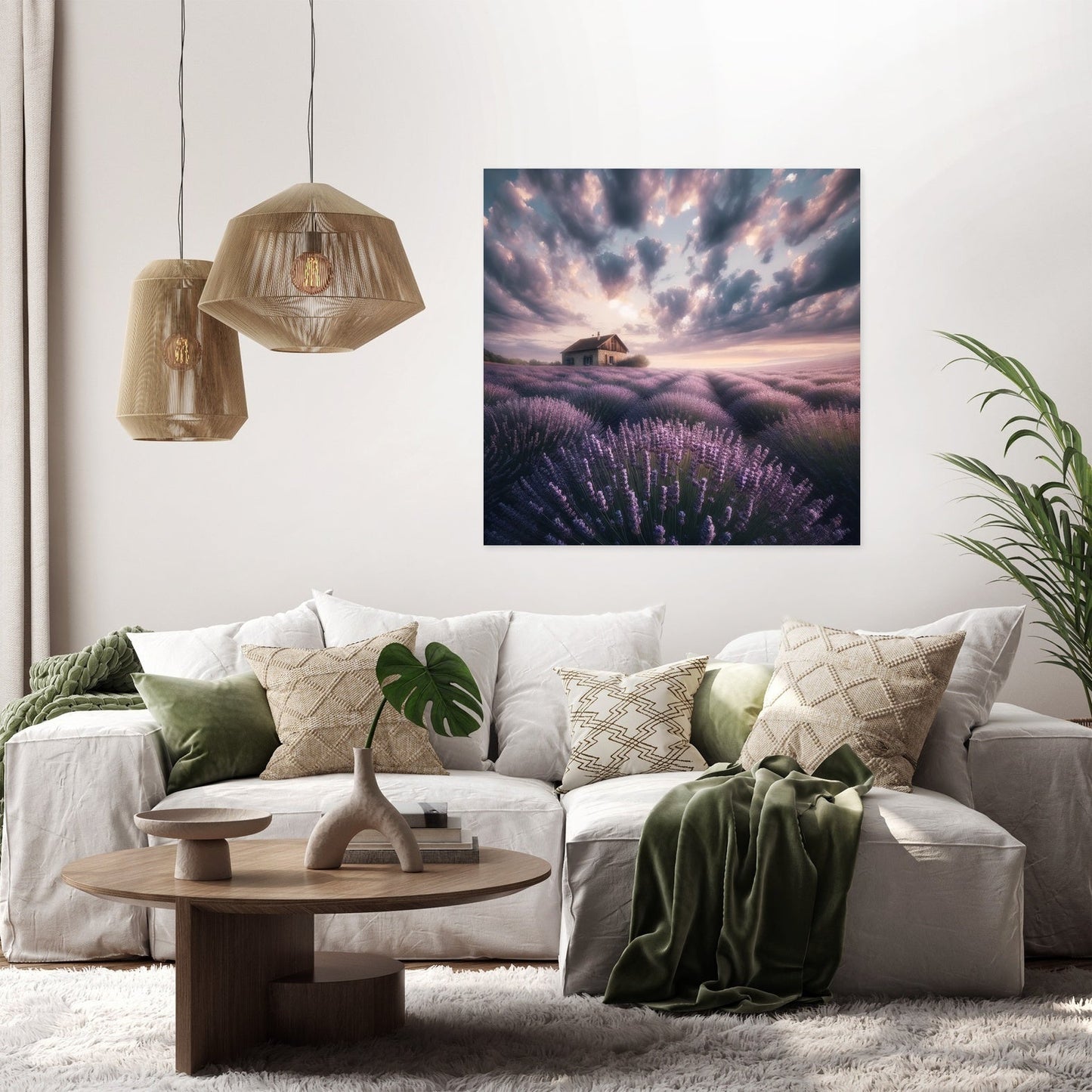 Lavender Field Serenity Canvas