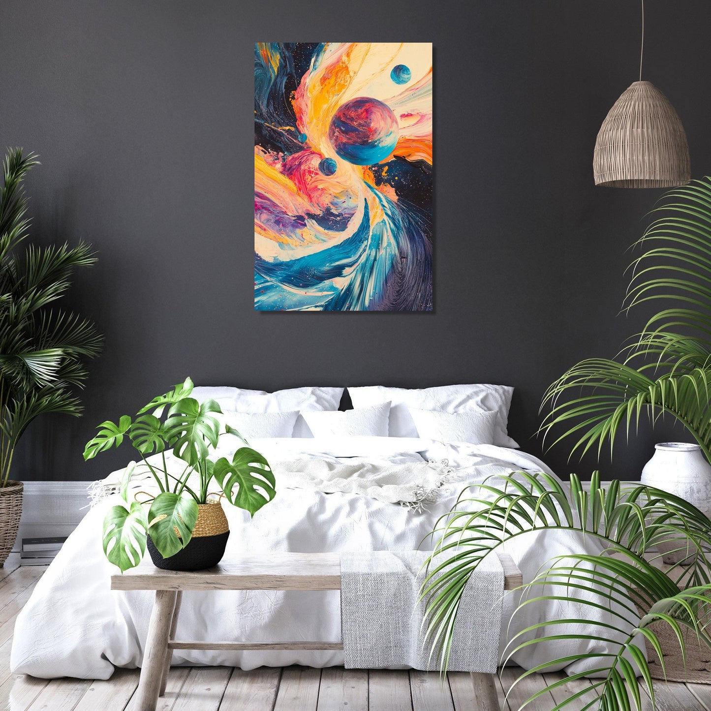 Alien Planetary System Canvas