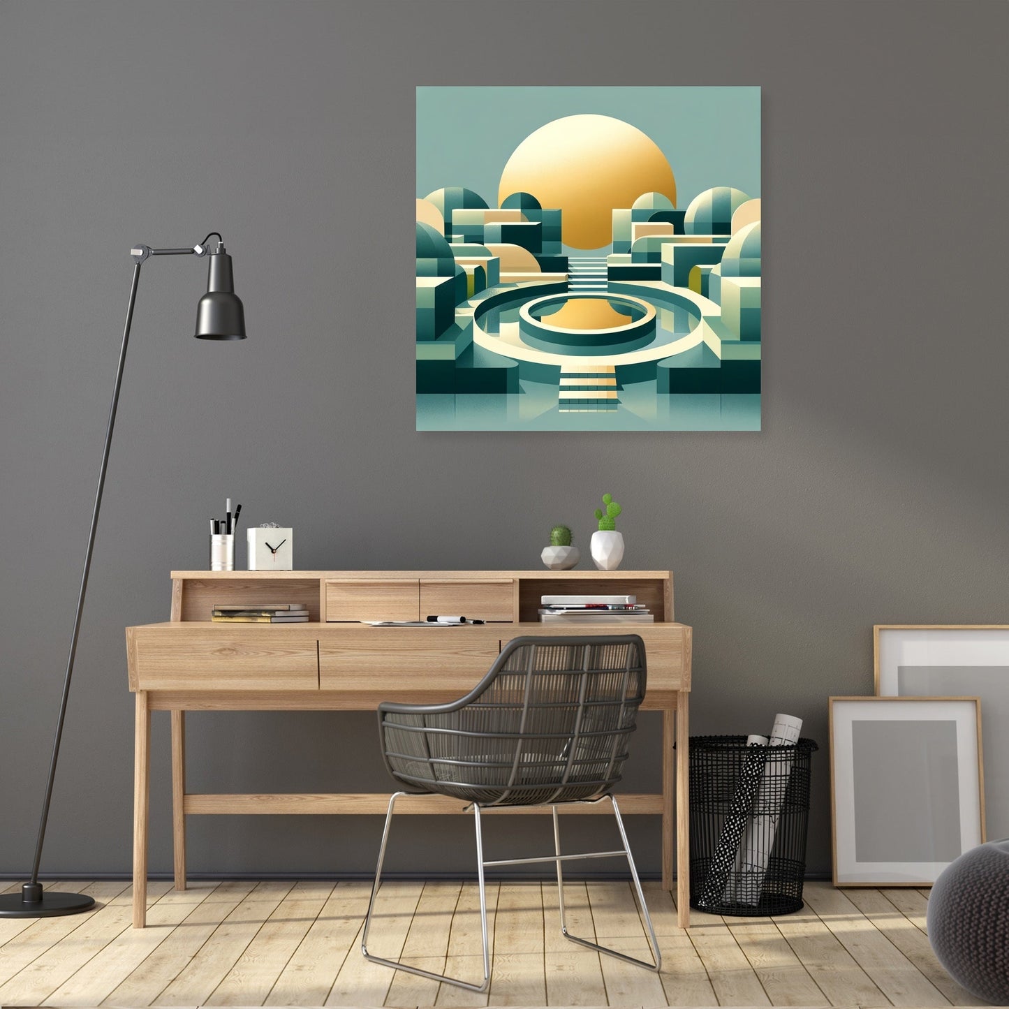 Geometric Serenity Canvas