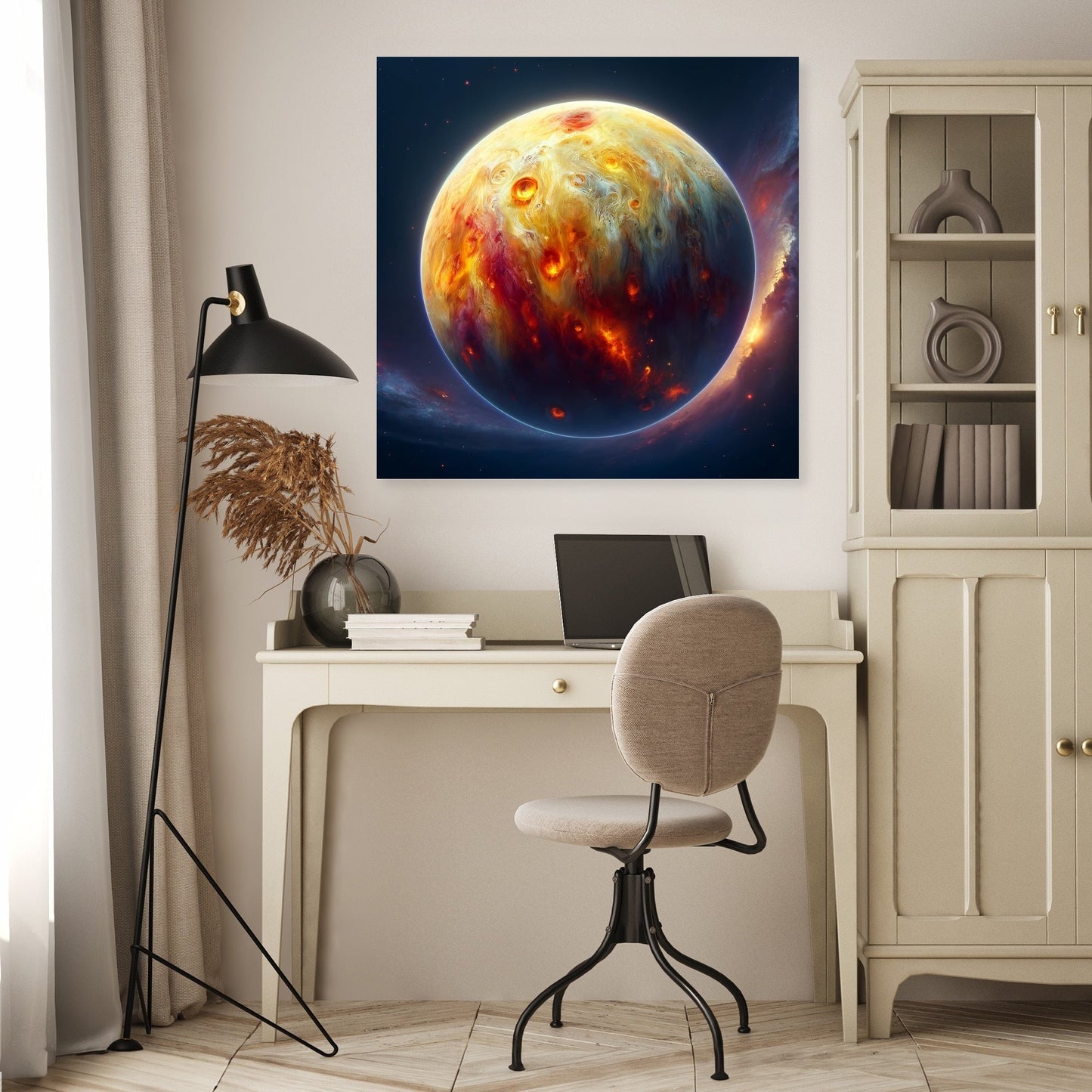 Io's Volcanic Splendor Canvas