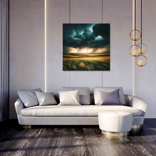 Thunderstorm Prairie Canvas