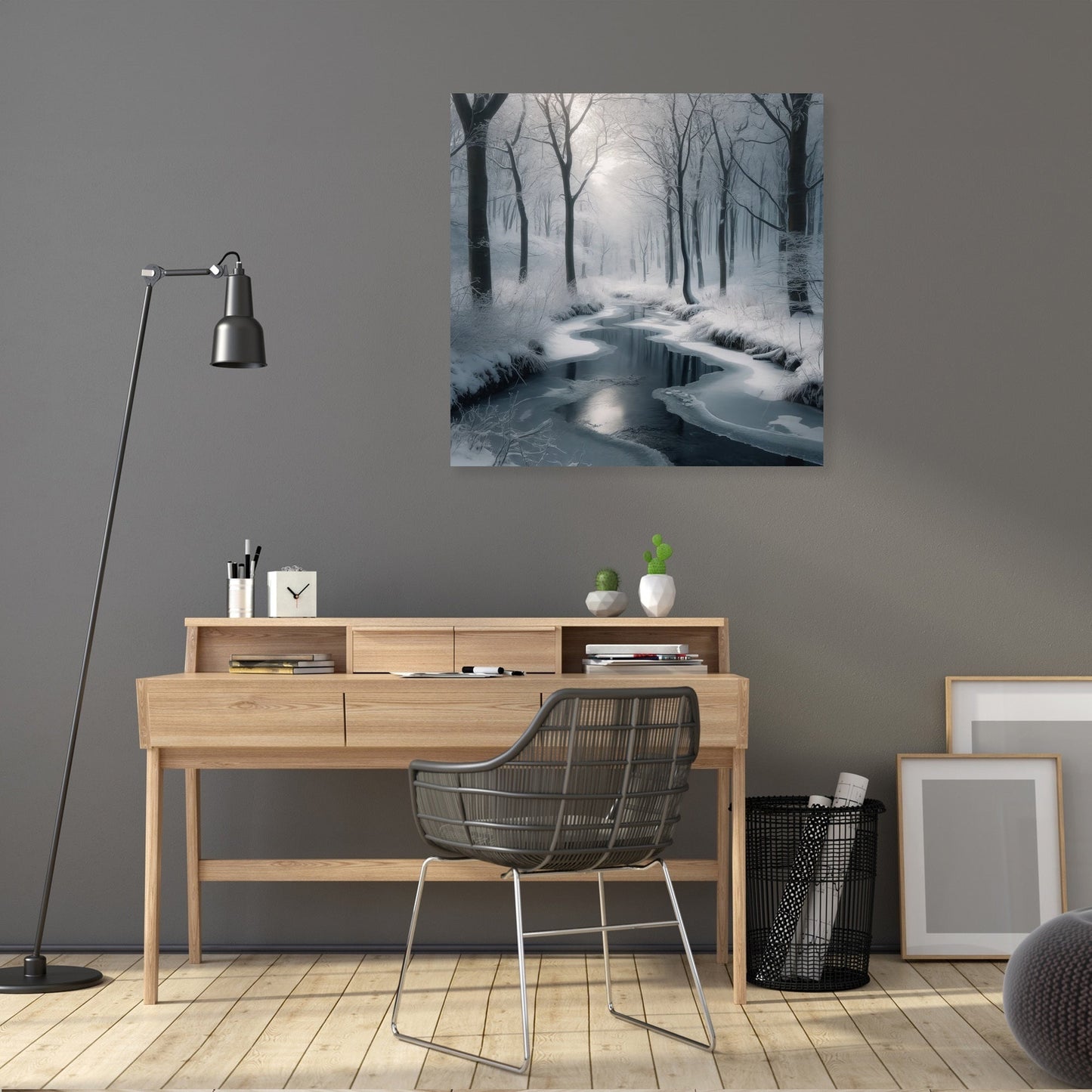 Winter Creek Tranquility Canvas
