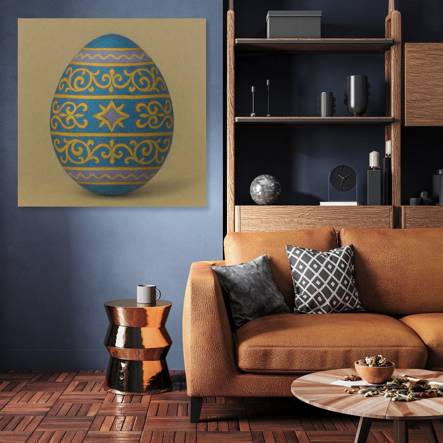Ornate Egg Canvas