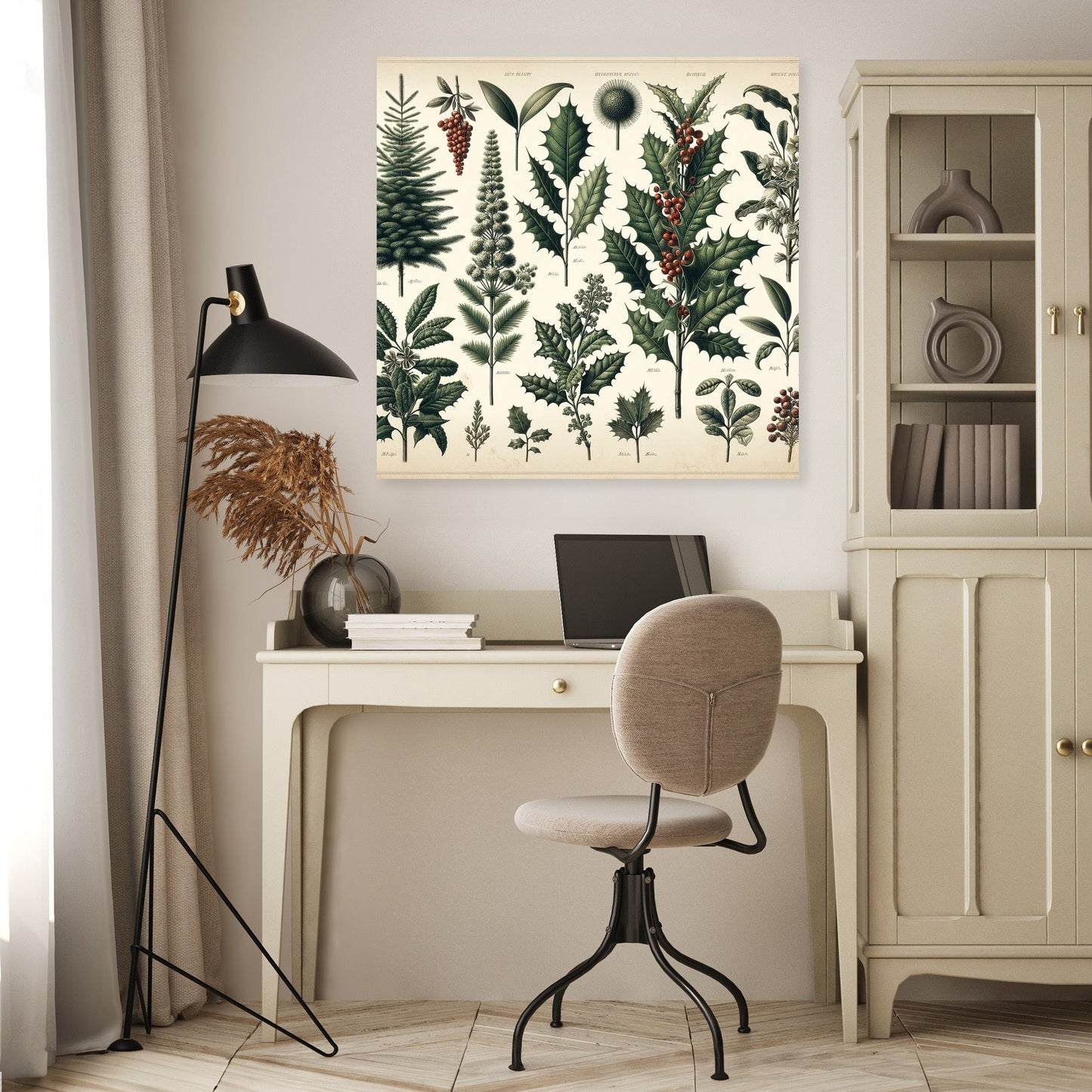 Winter Flora Archive Canvas