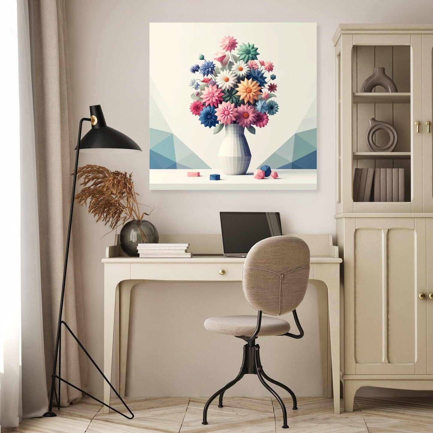 Pastel Geometry Canvas