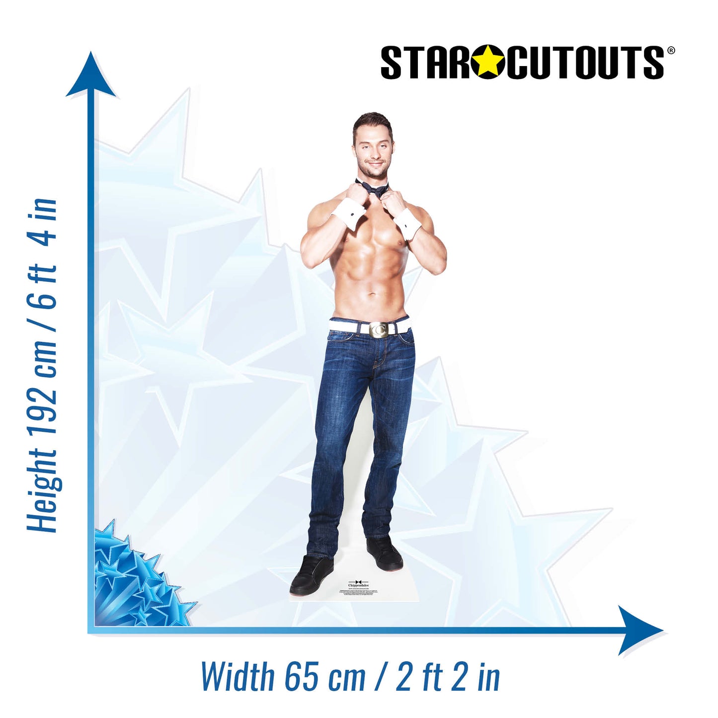 SC579 James Davis Chippendale Cardboard Cut Out Height 192cm