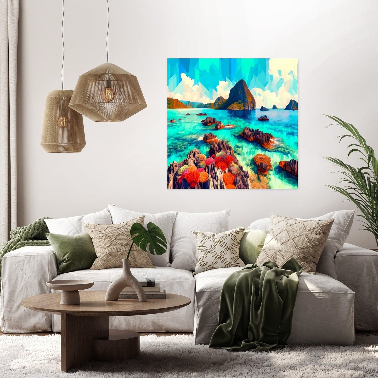 Coral Reef Vibrance Canvas