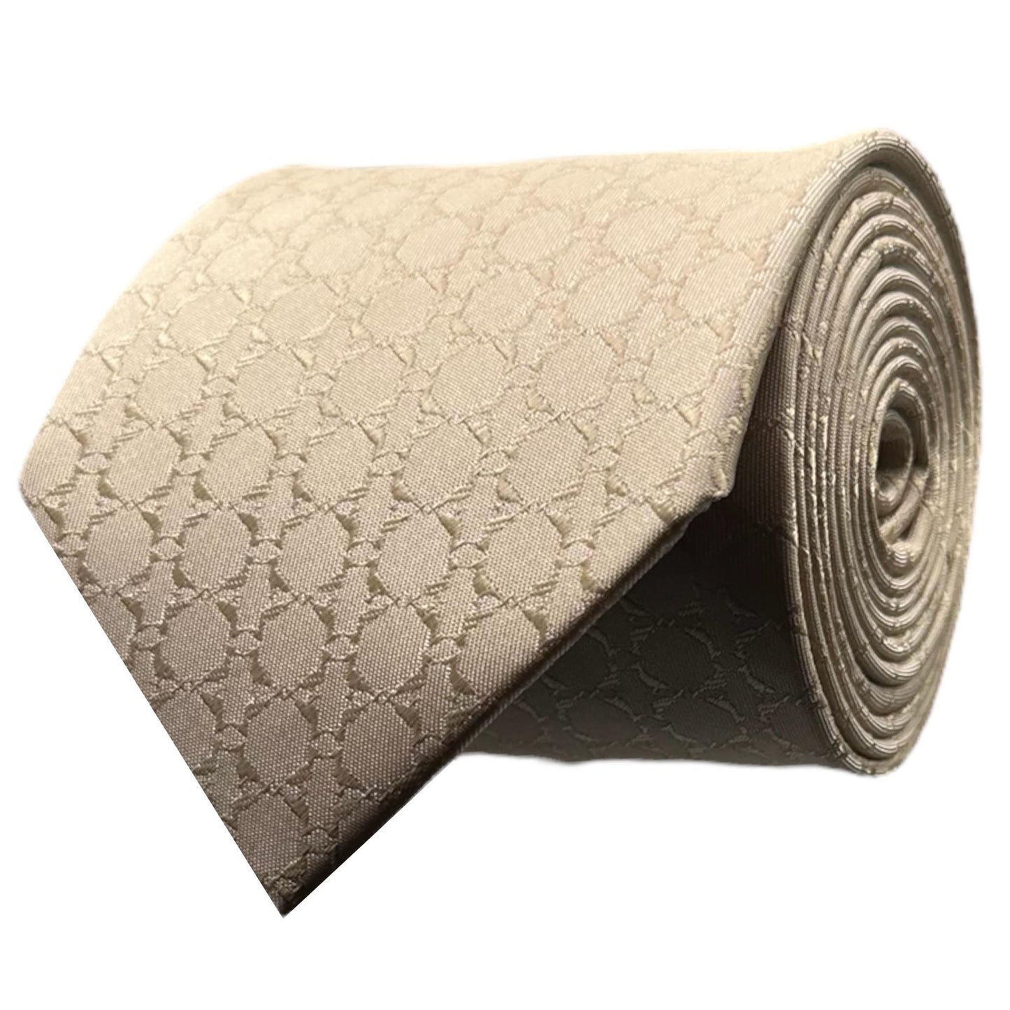 Beige Textured Tie