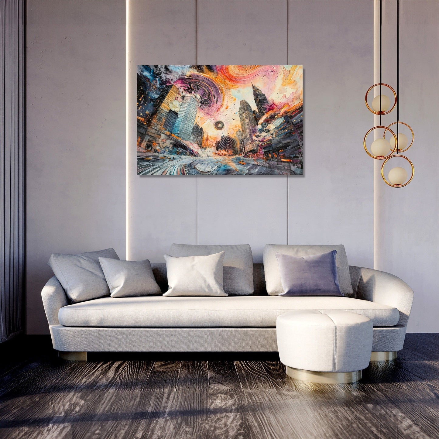 Neon Harmony Canvas