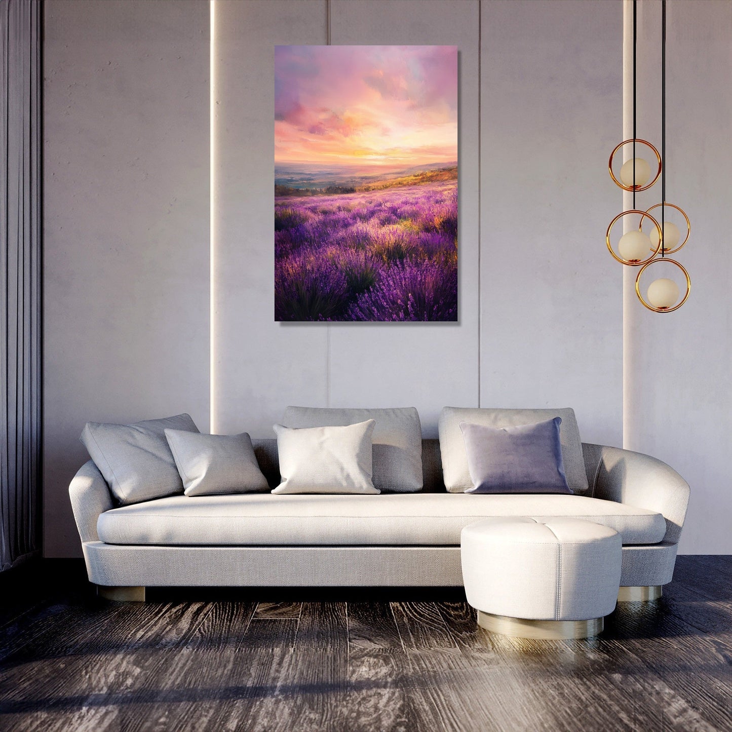 Lavender Sunrise Serenity Canvas