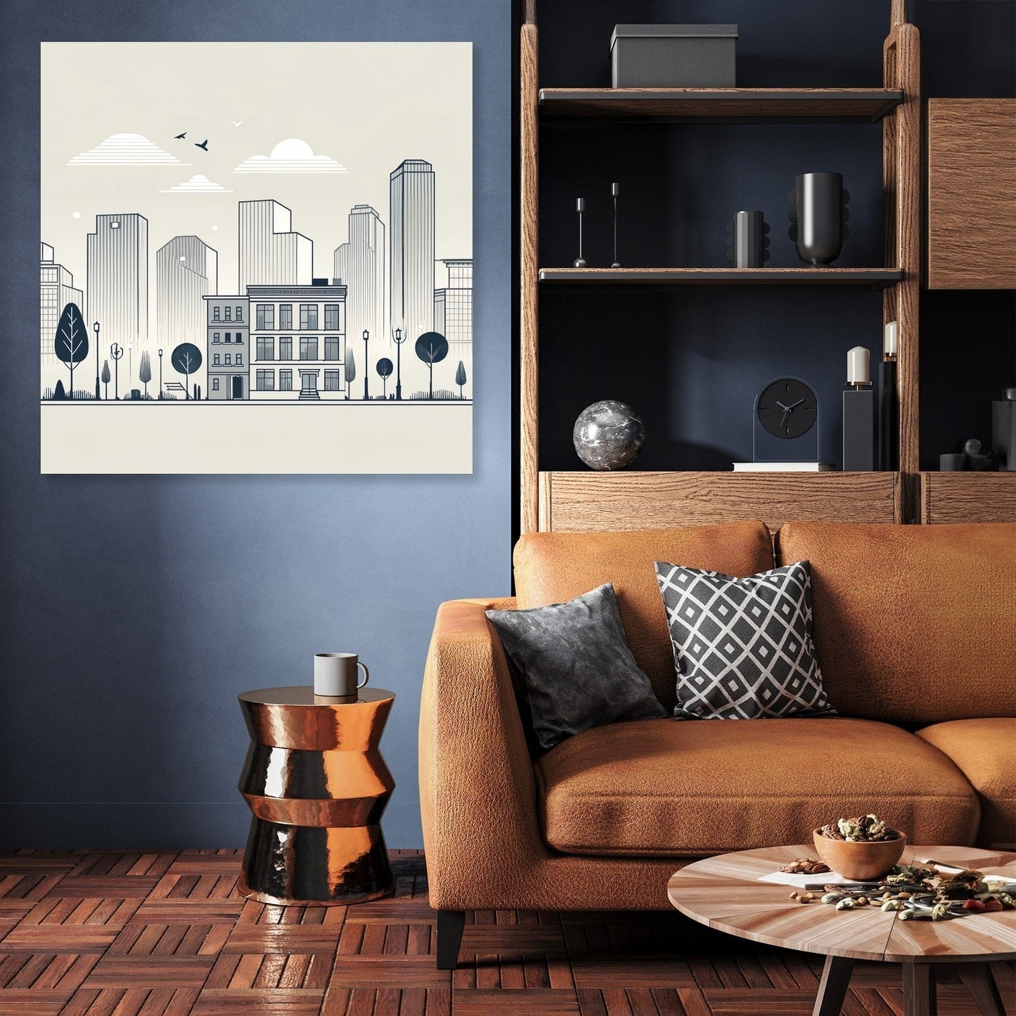Dusk City Elegance Canvas