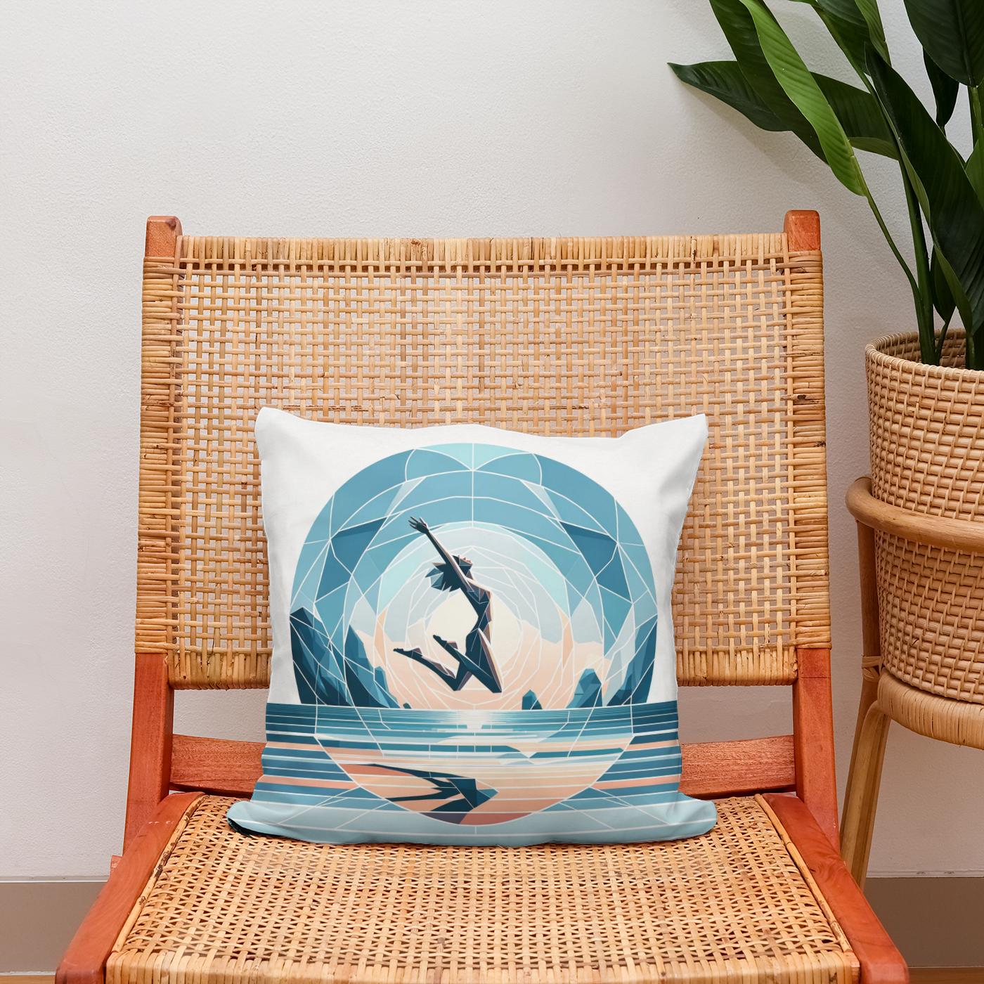 Tranquil Strides Cotton Cushion
