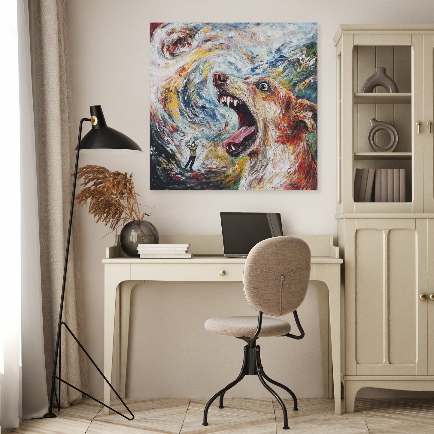 Barking Dog Canvas
