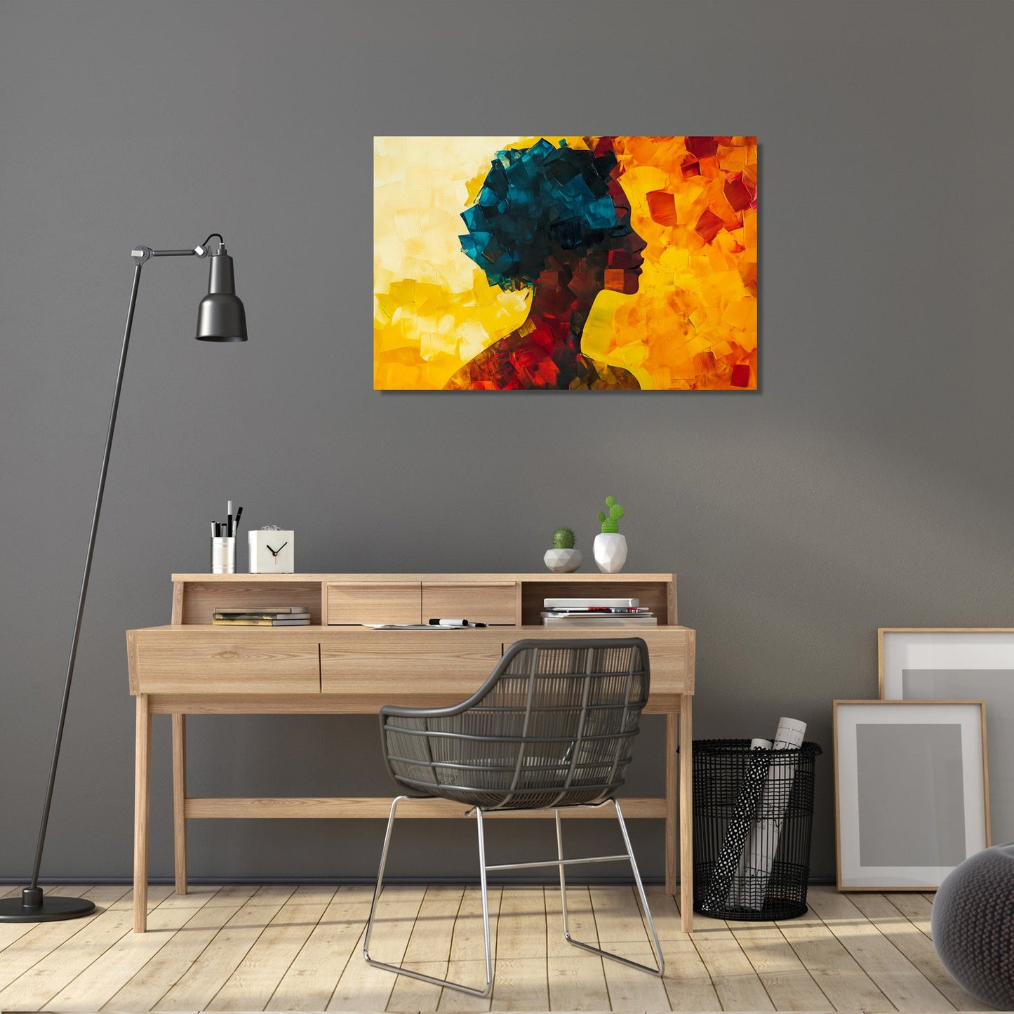 Geometric Silhouette Canvas