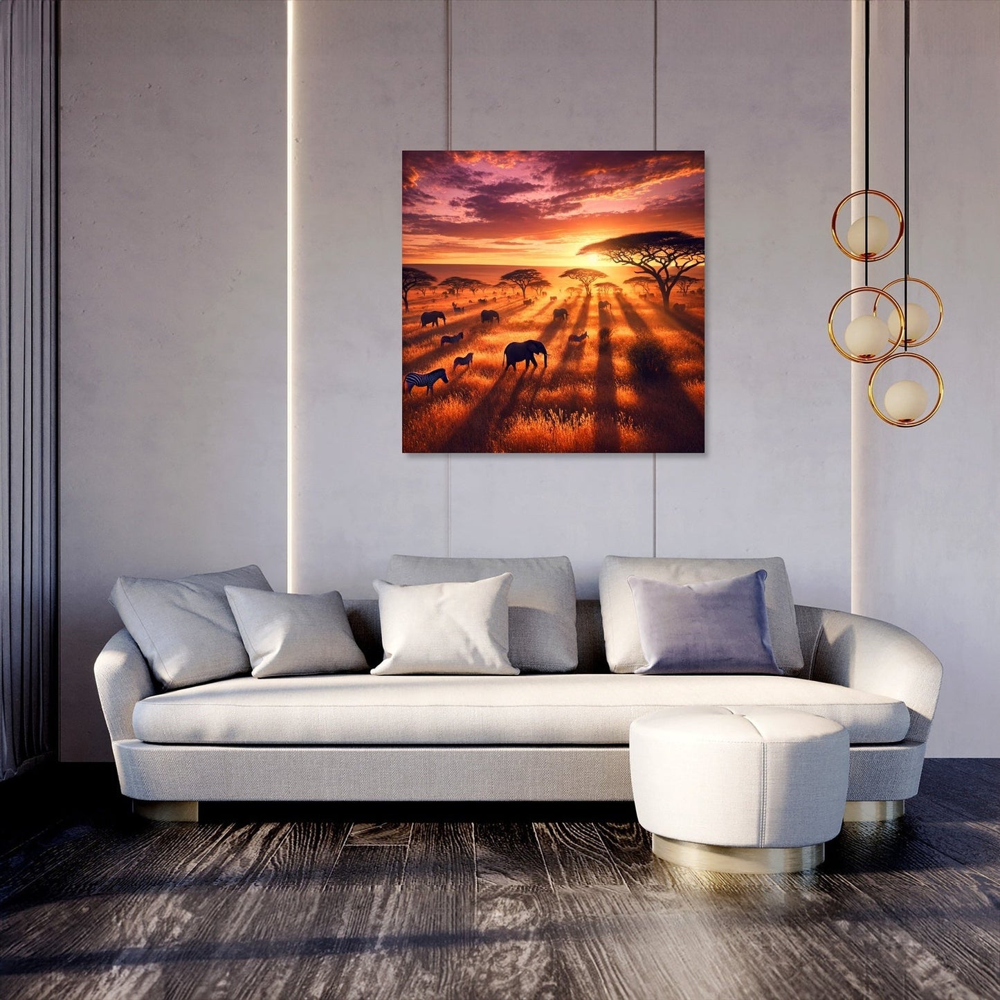Golden Savannah Canvas