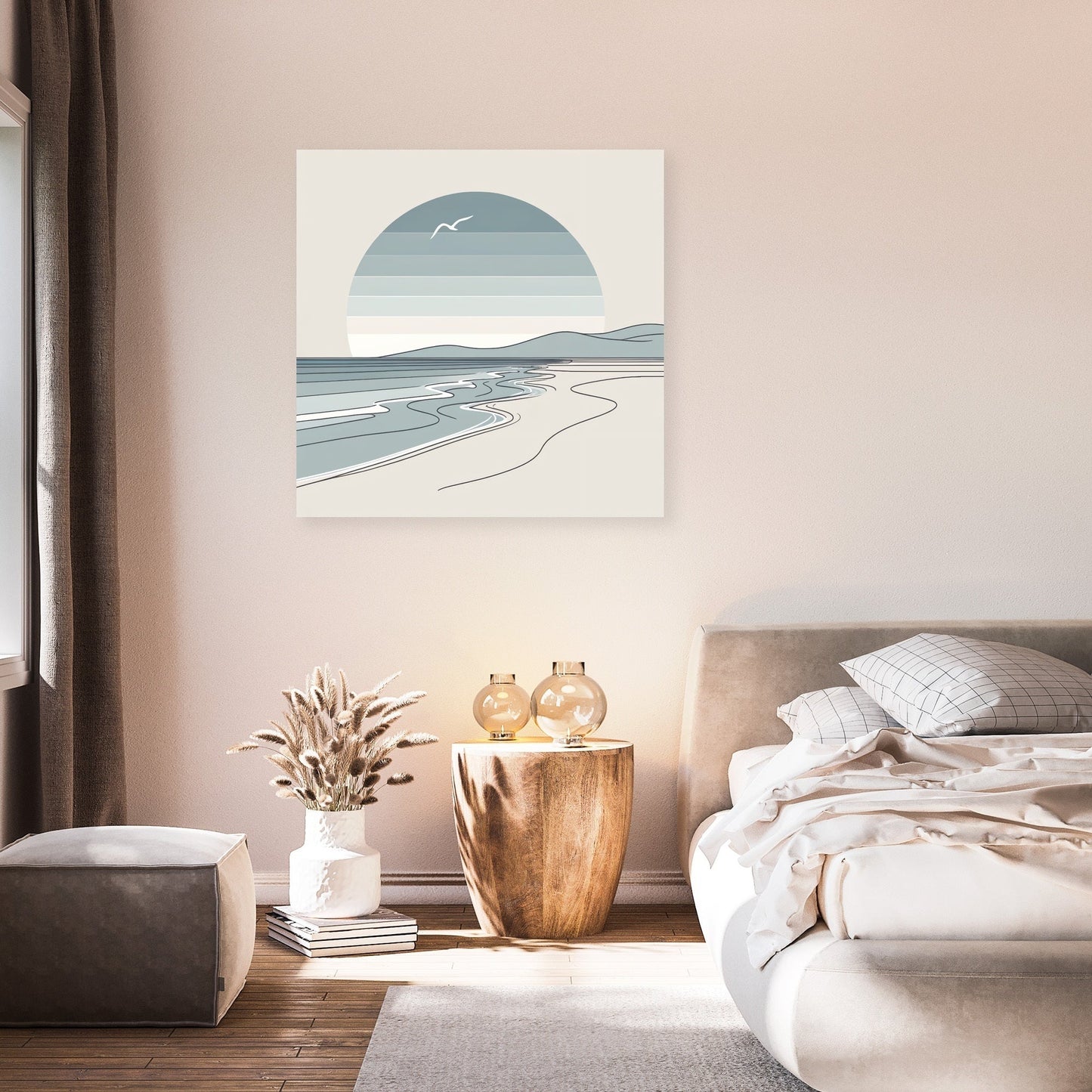 Quiet Beach Day Canvas