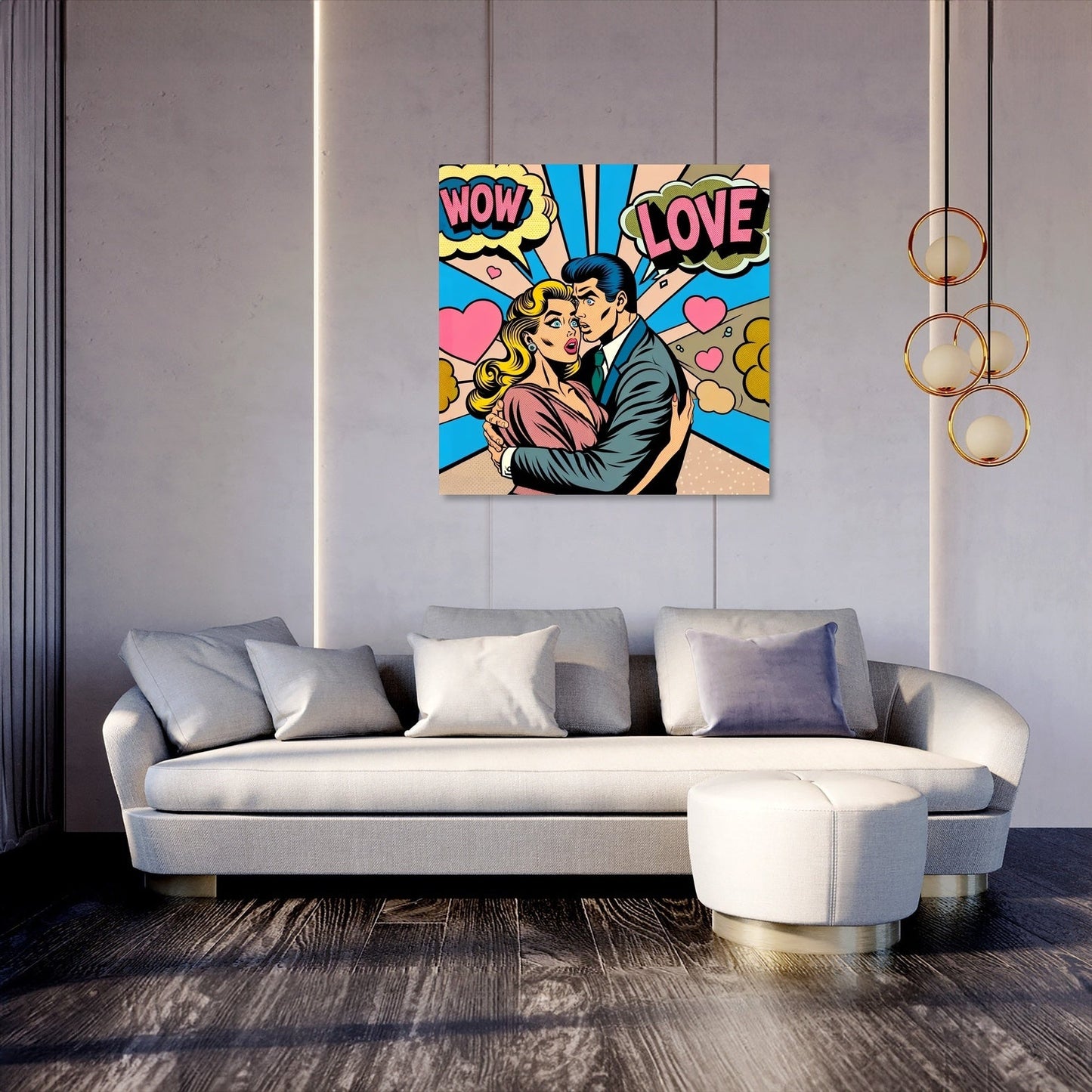 Comic Romance Canvas