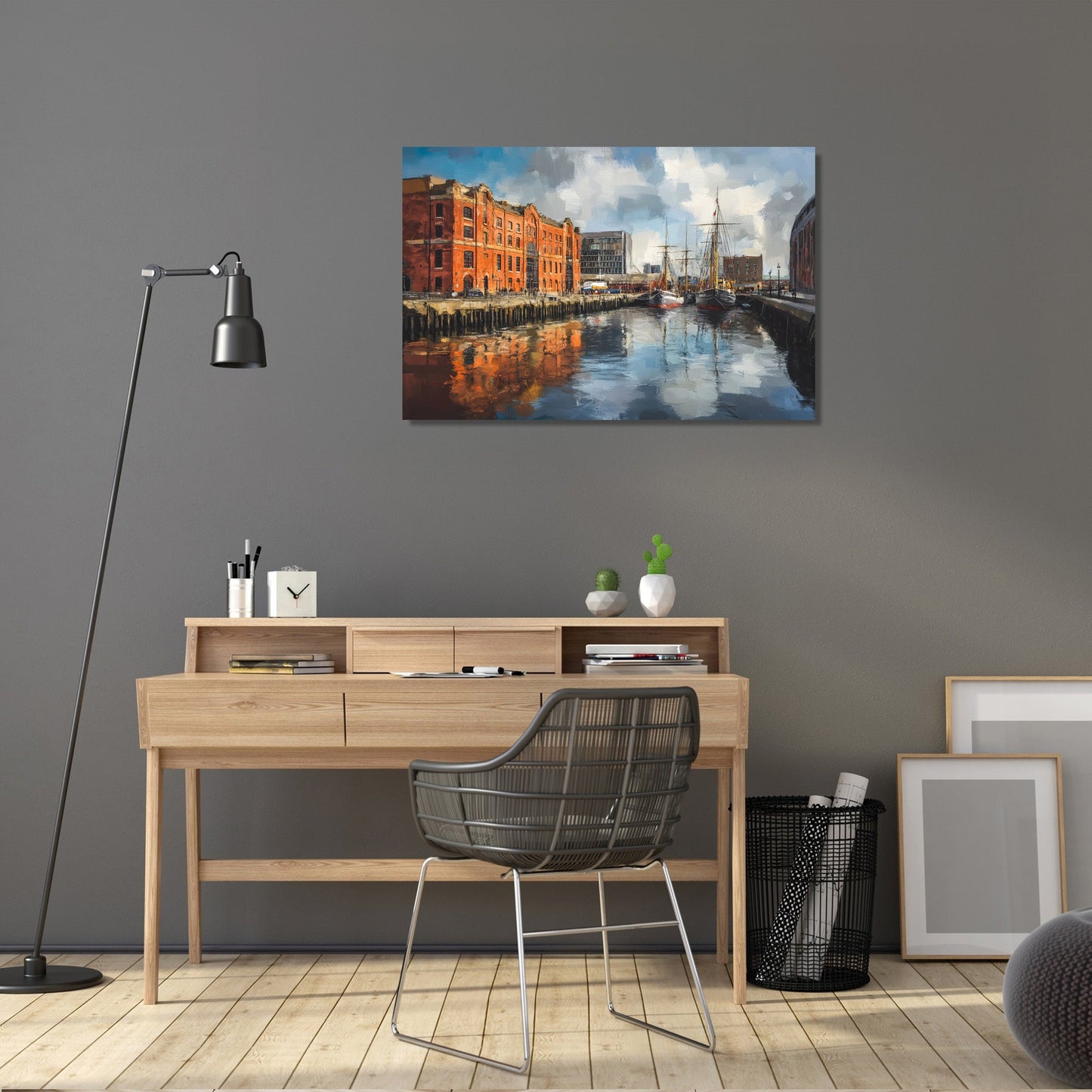 Liverpool Port Reflections Canvas