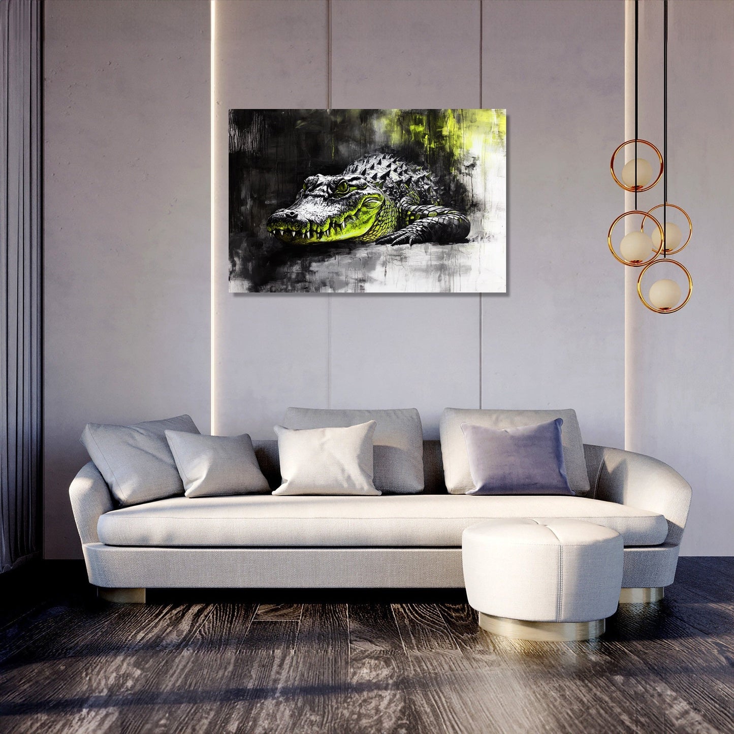 Crocodile's Solitude Canvas
