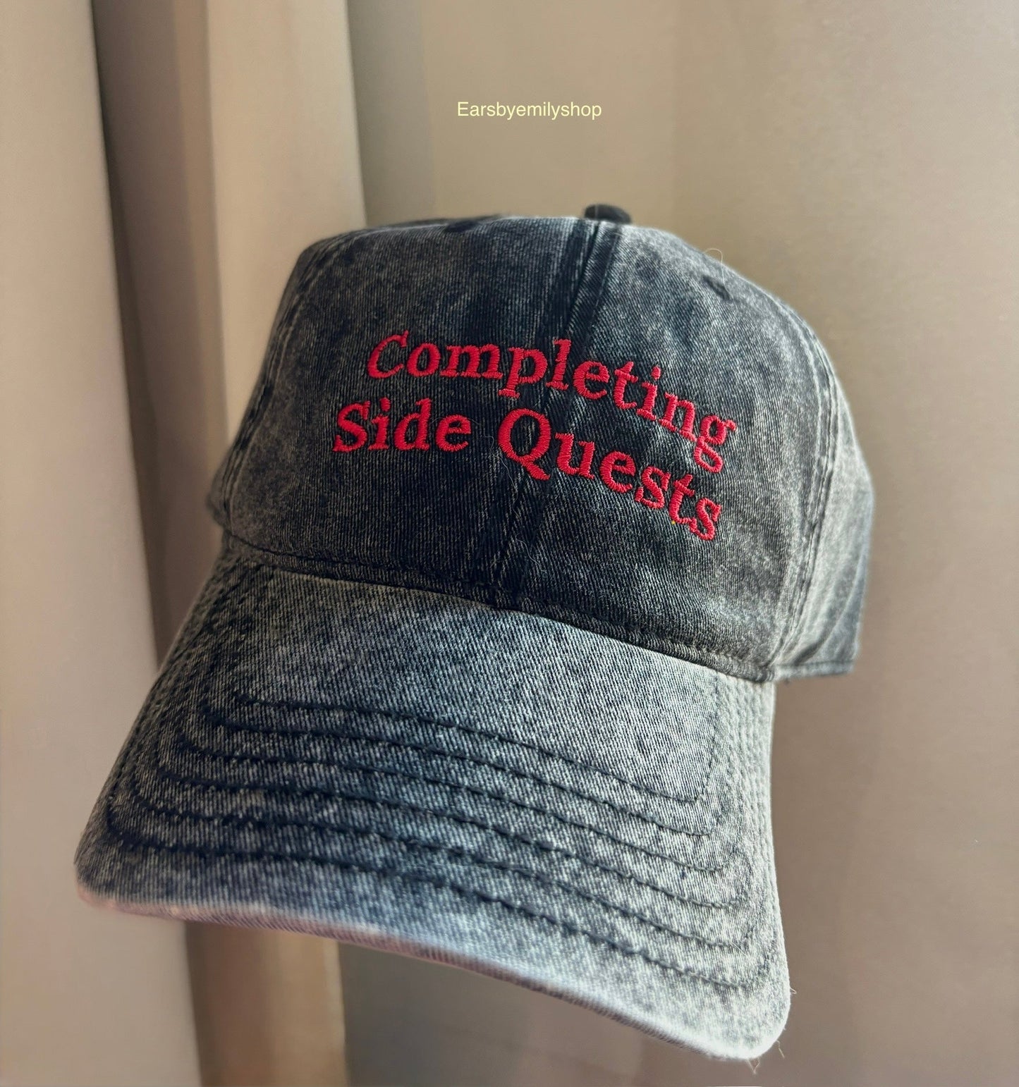 Cool completing side quests Vintage effect Cotton Twill unisex Cap