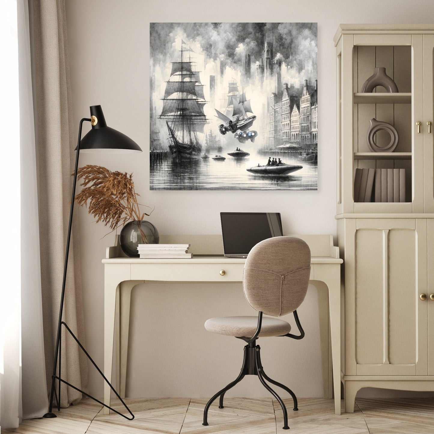 Timeless Harbor Echoes Canvas