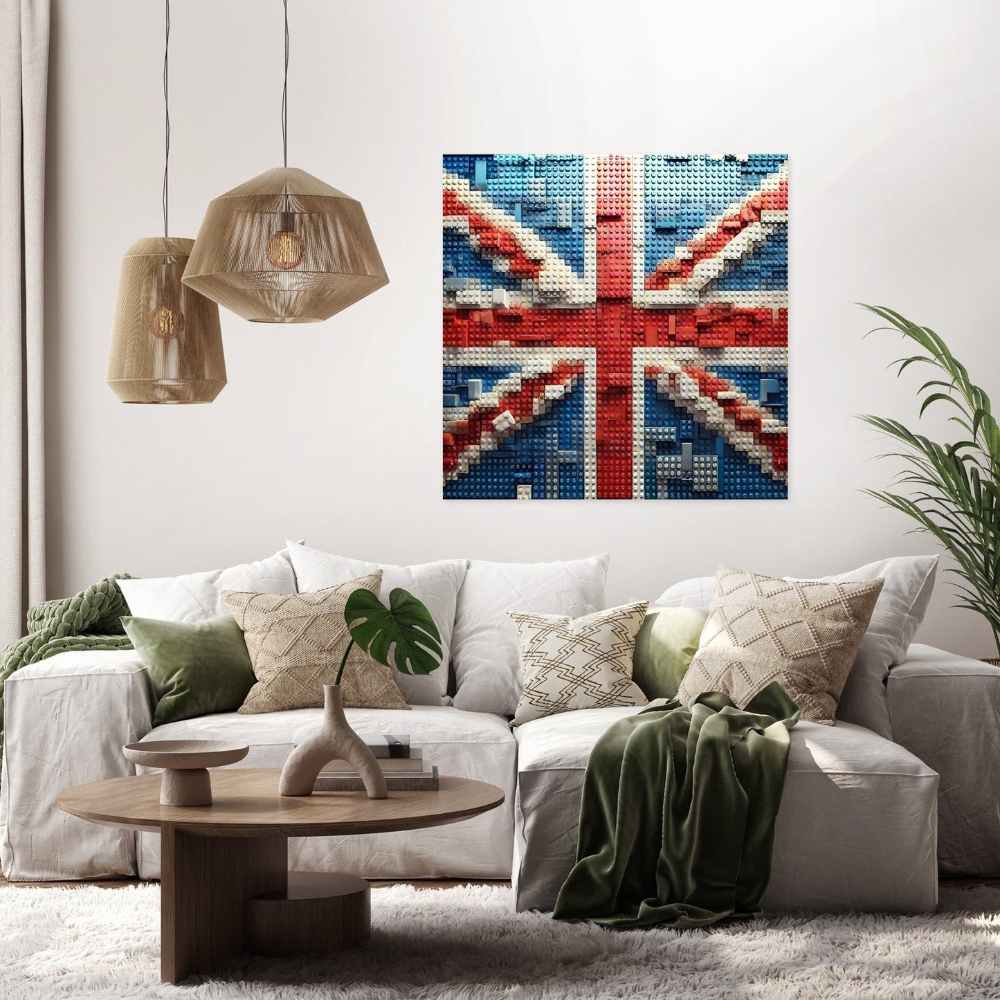Brickwork Union Jack Canvas