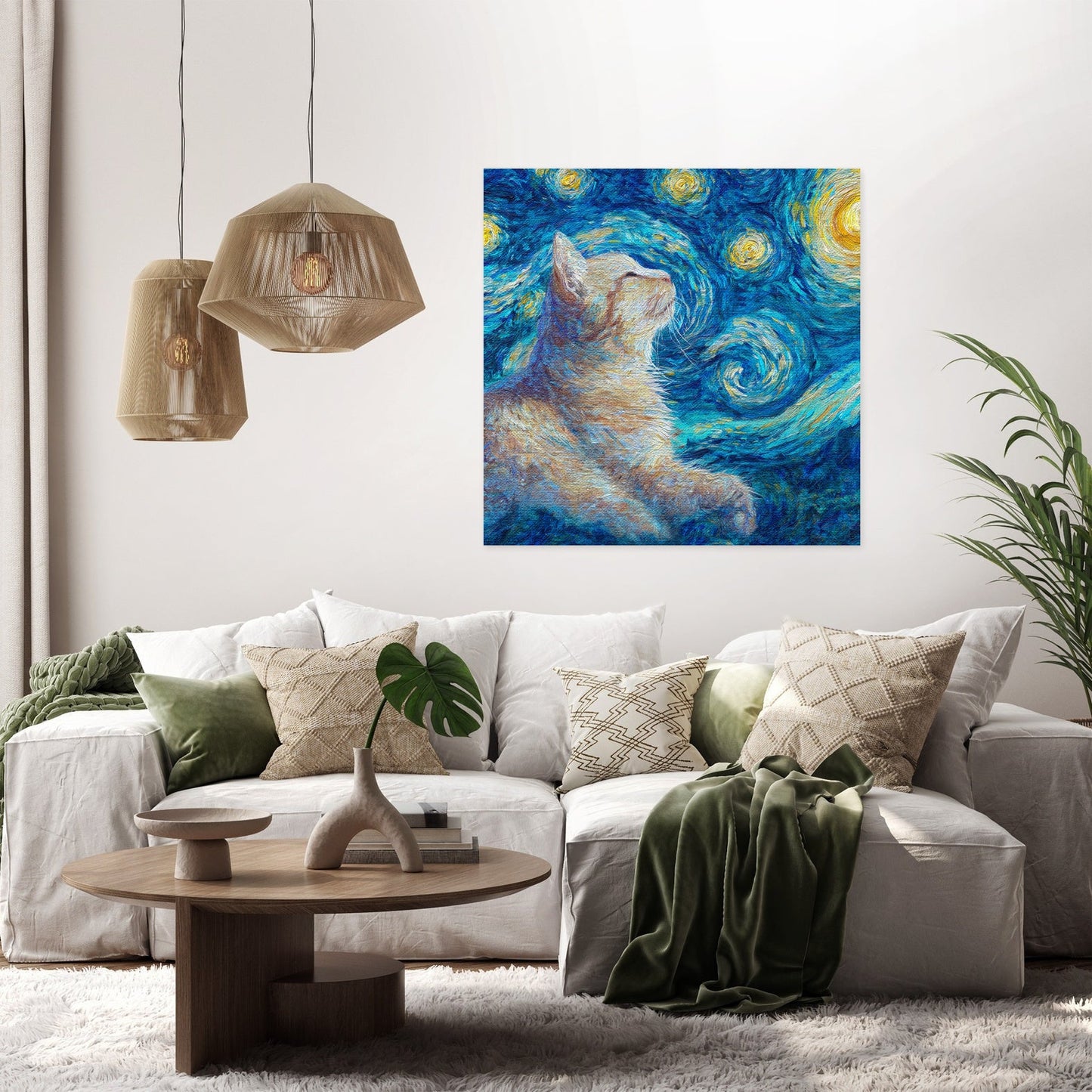 Starry Cat Canvas