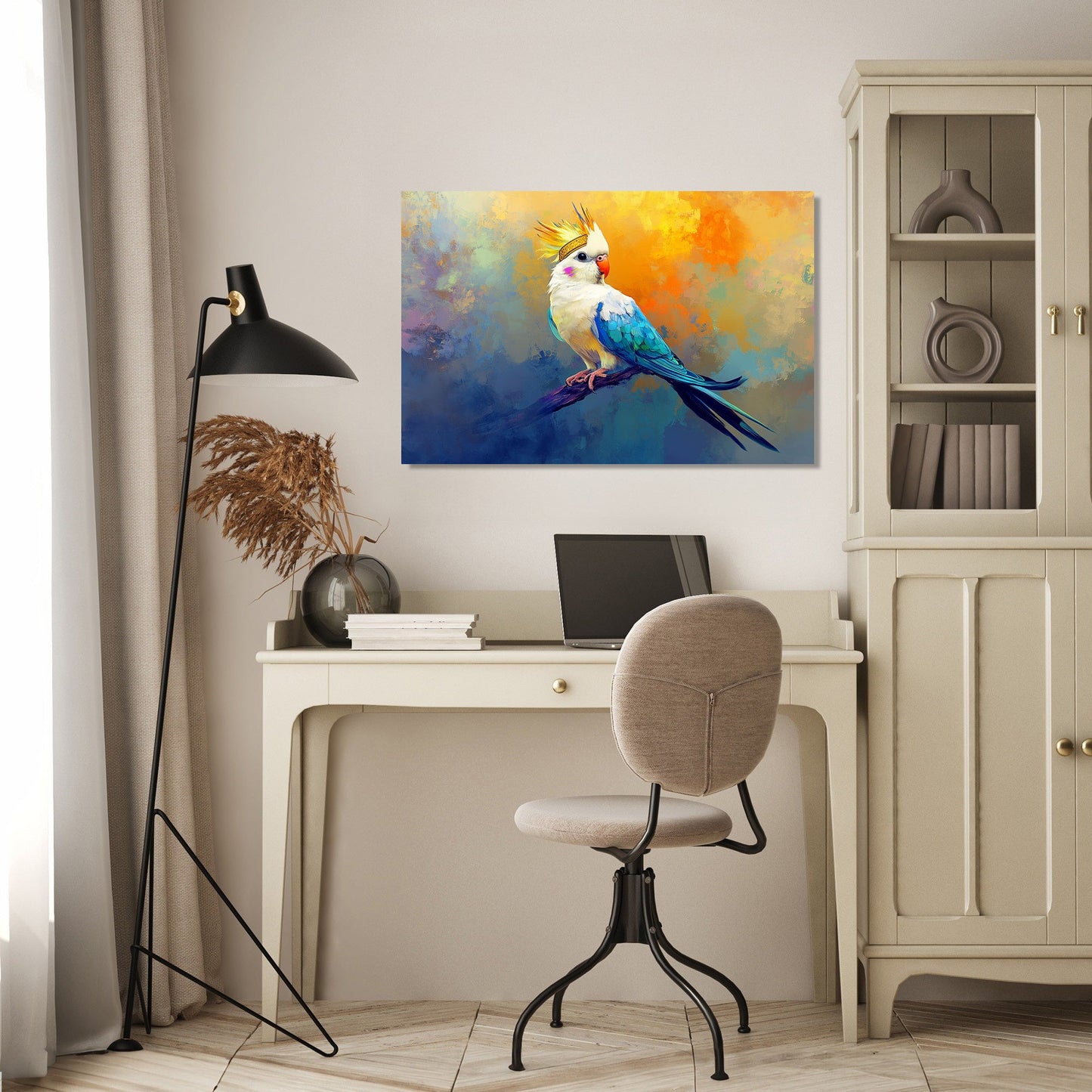 Regal Cockatiel Canvas