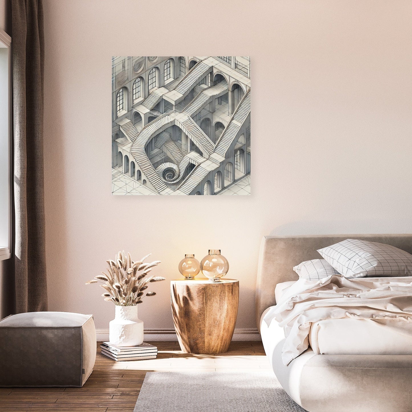 Enigmatic Stair Maze Canvas