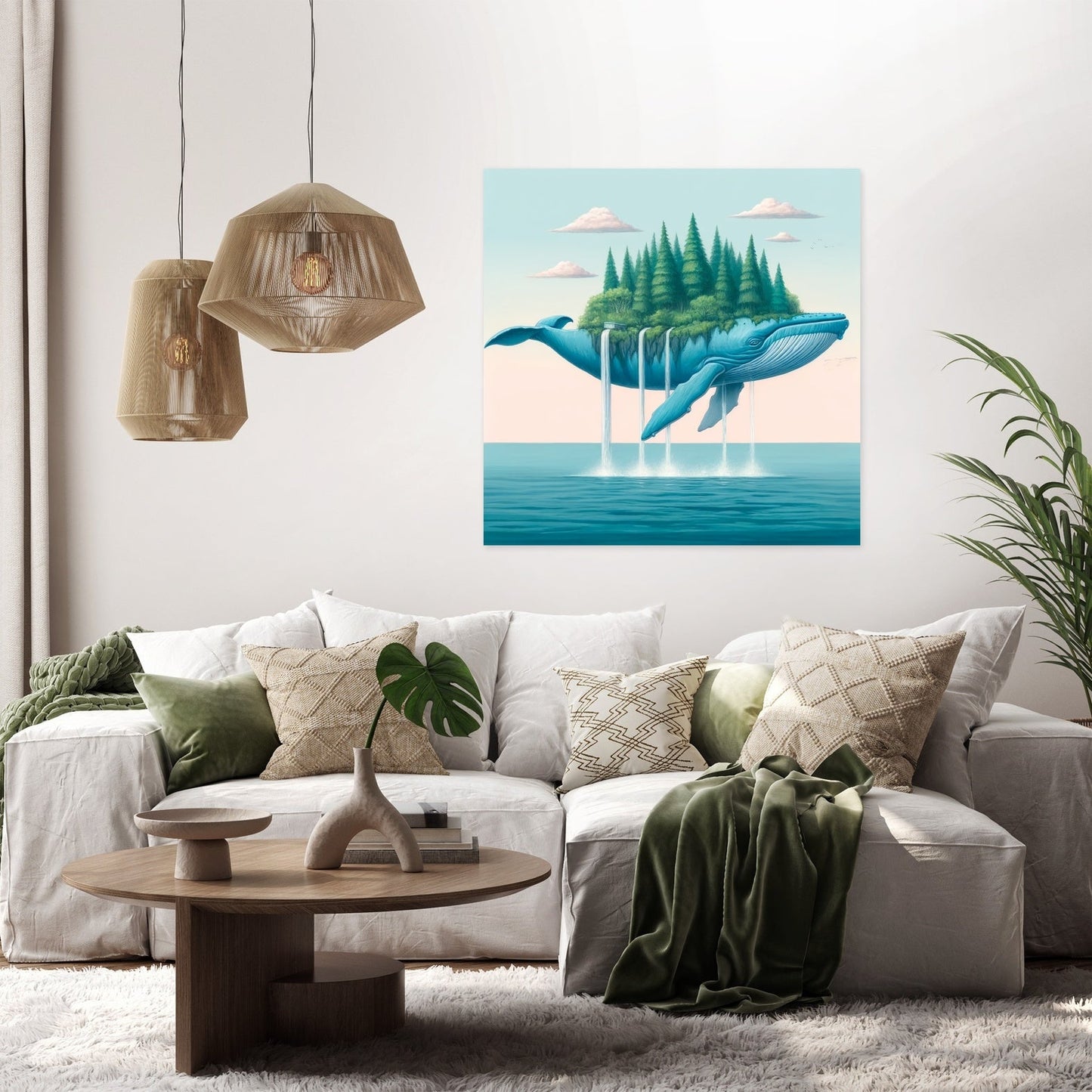Island Leviathan Canvas