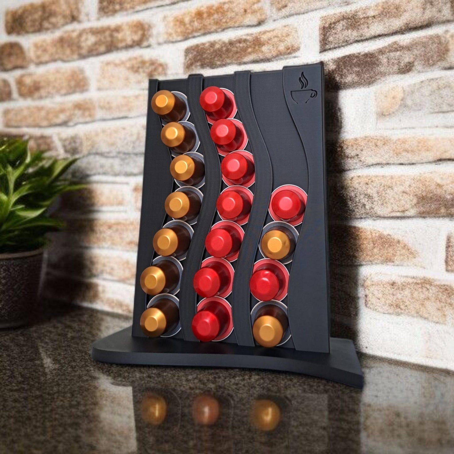 Modern Wave Coffee Pod Holder – Nespresso Capsule Organizer