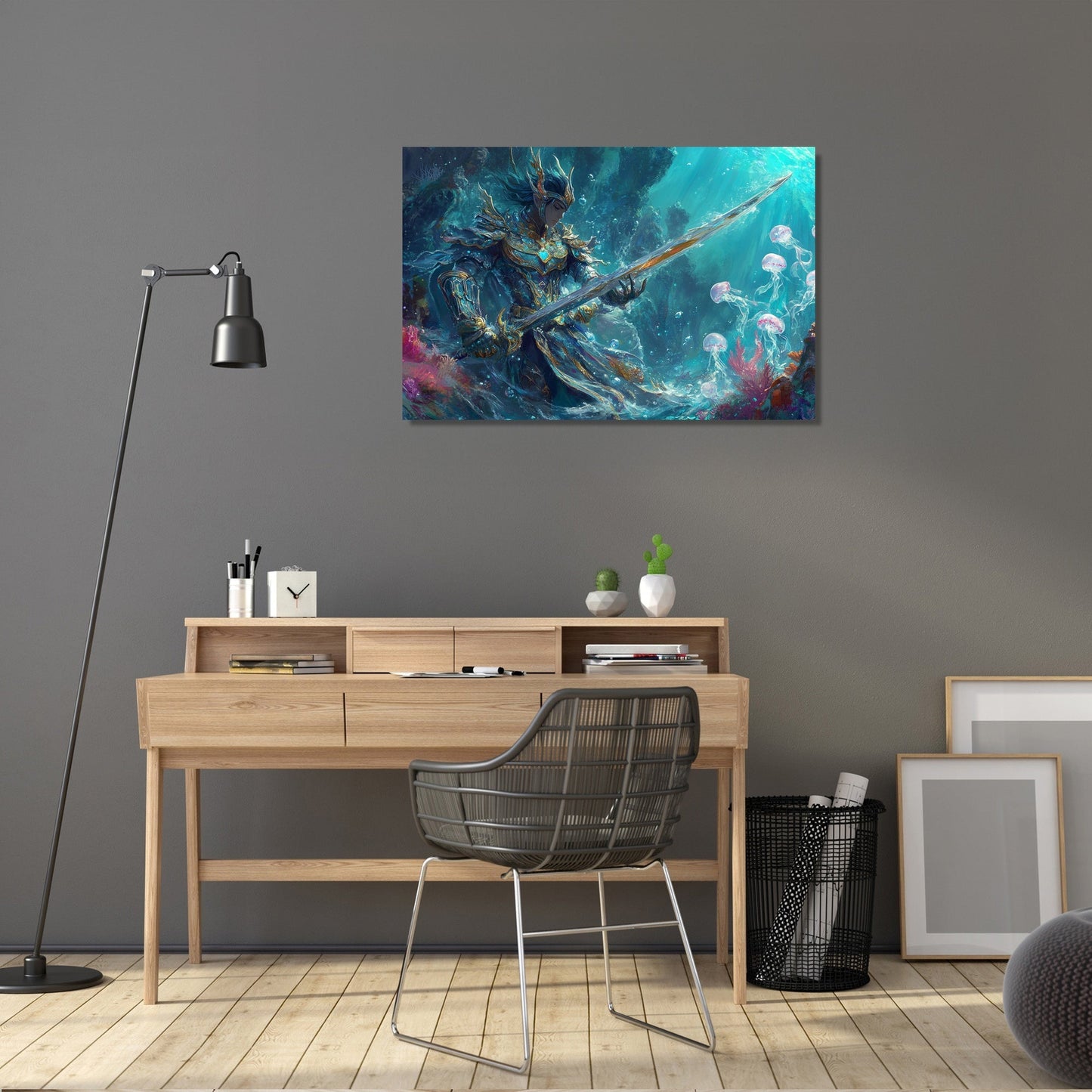 Mythical Abyss Warrior Canvas