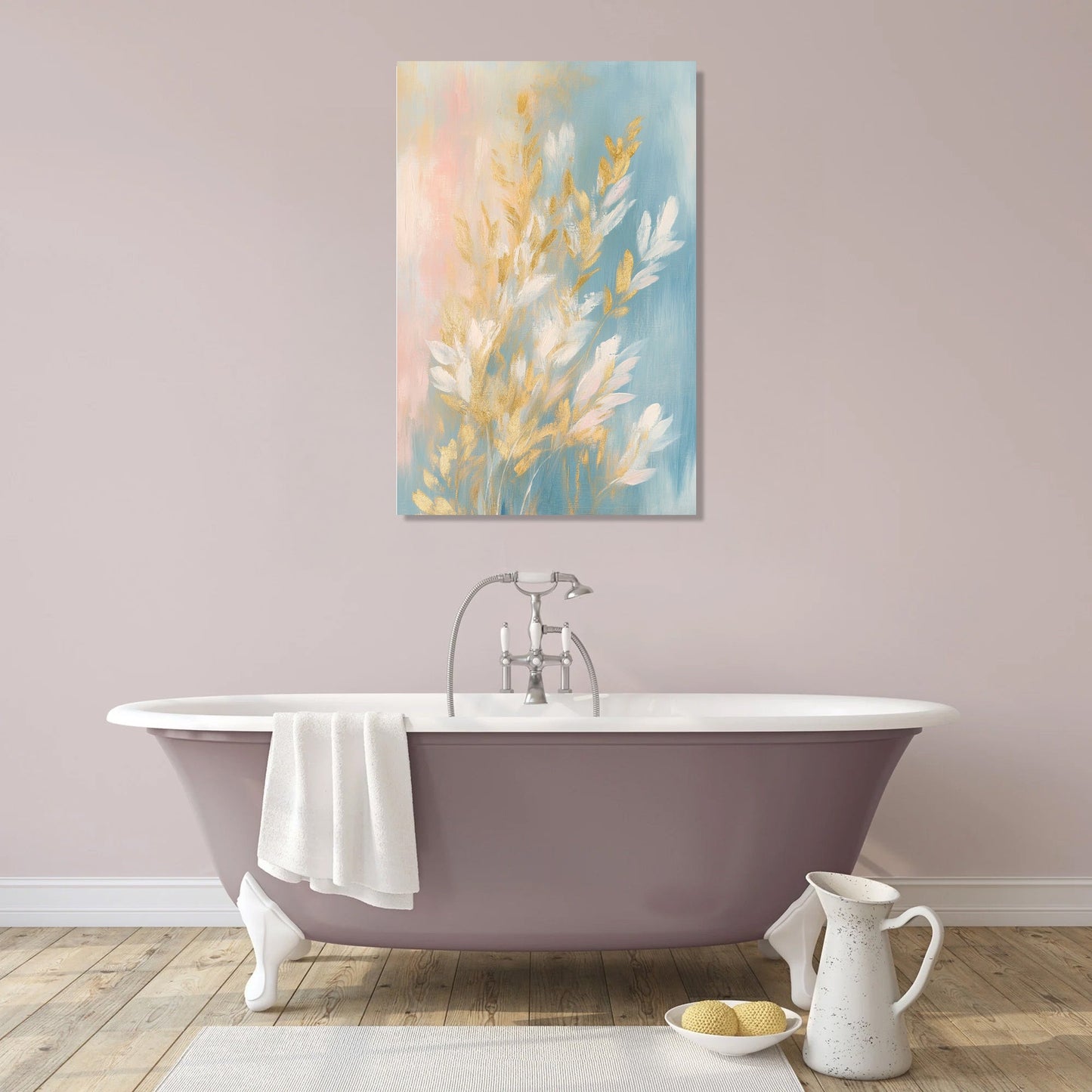 Golden Coral Reef Canvas