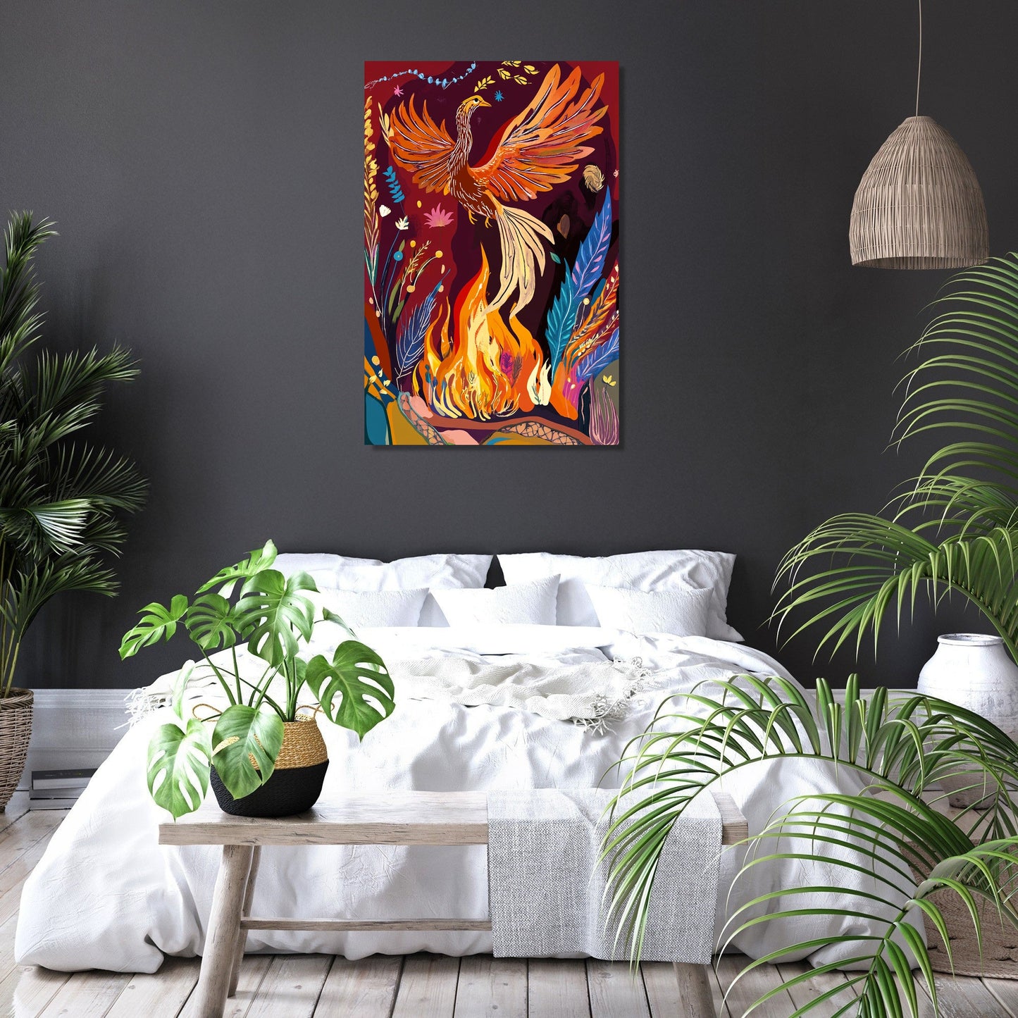 Phoenix Rebirth Celebration Canvas