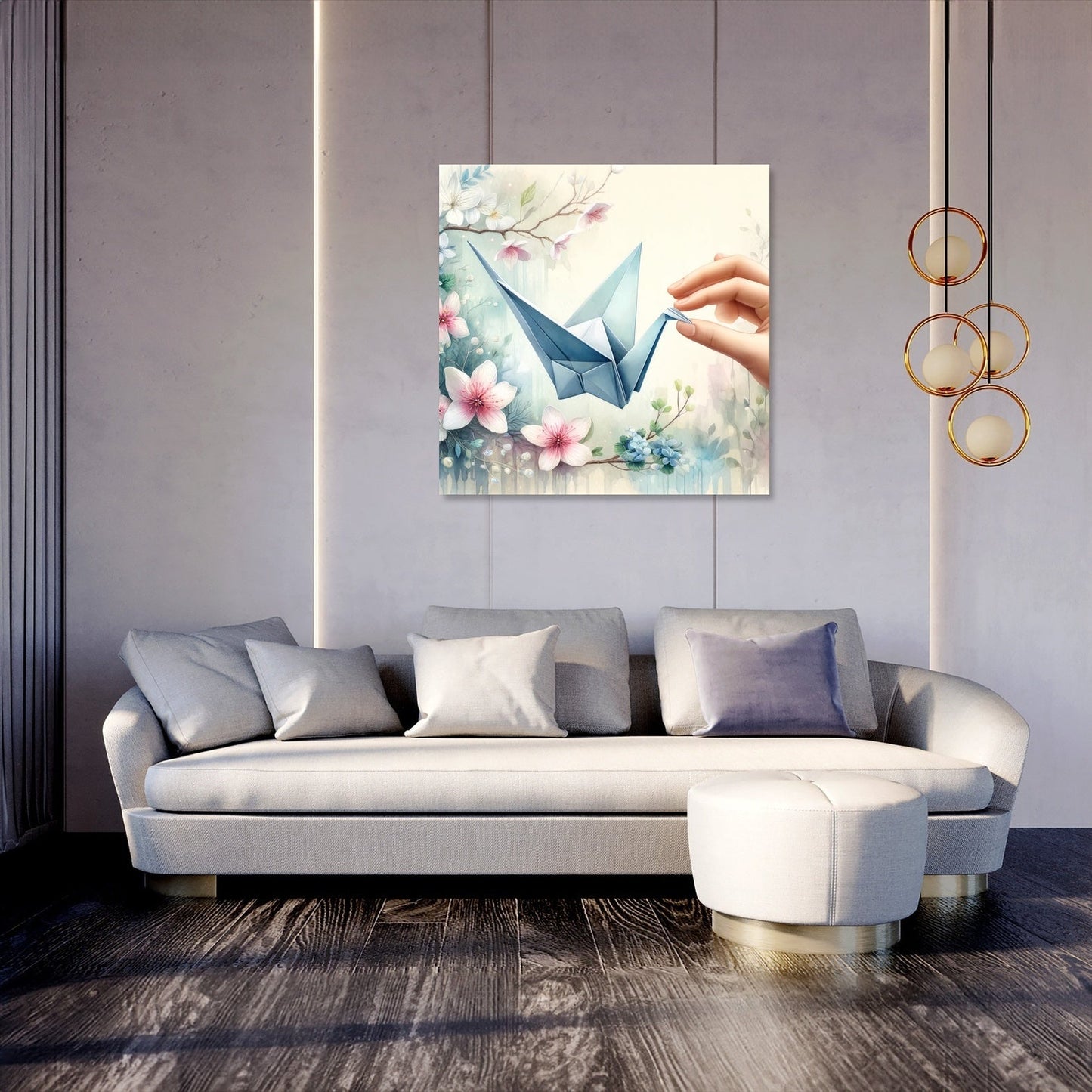 Origami Serenity Canvas