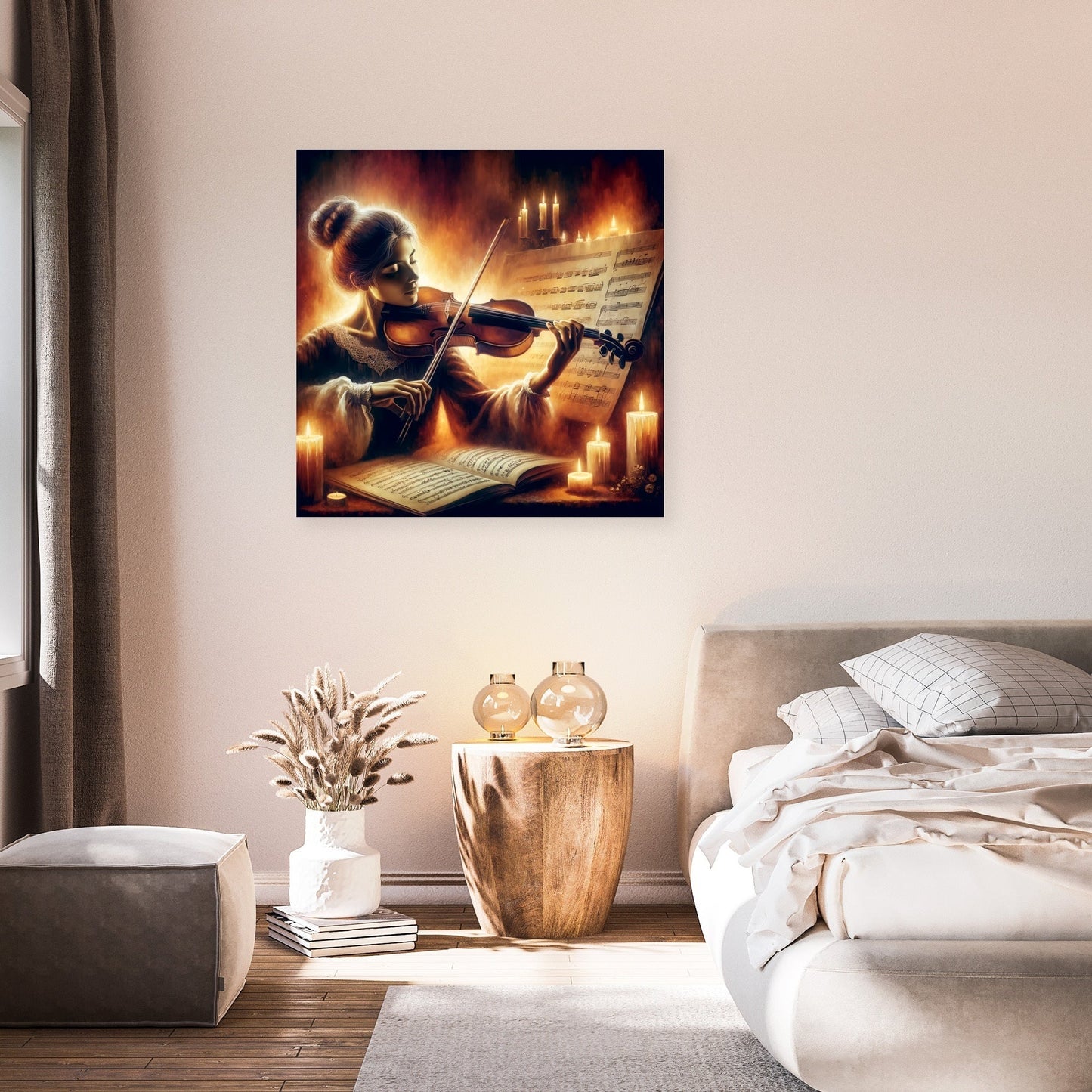 Soulful Violinist Canvas