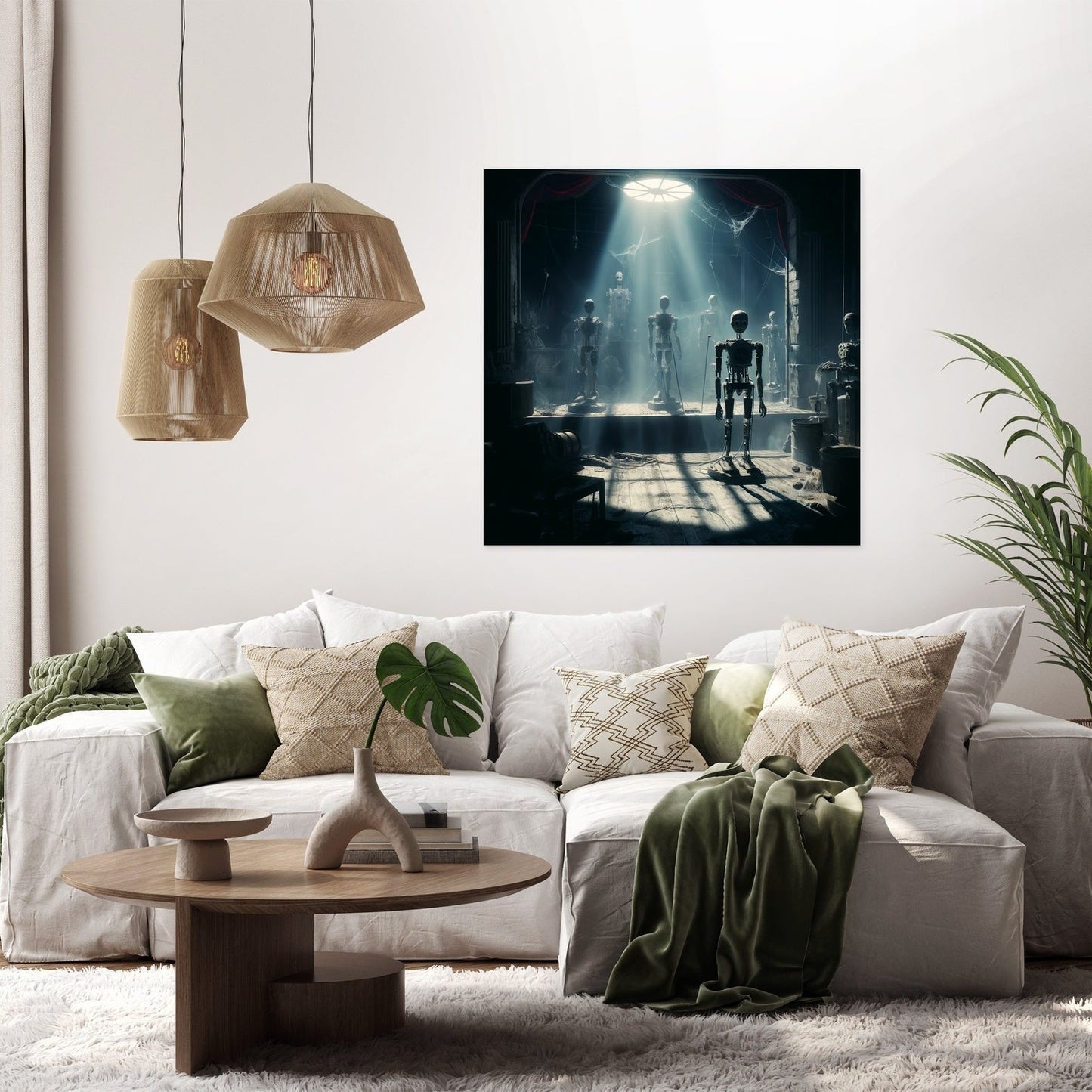 Abandoned Arcade Show Stage Canvas