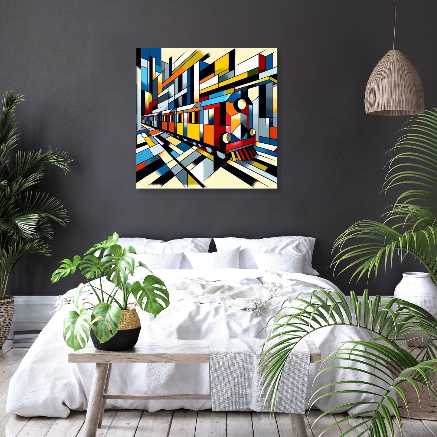 Cubist Conveyance Canvas