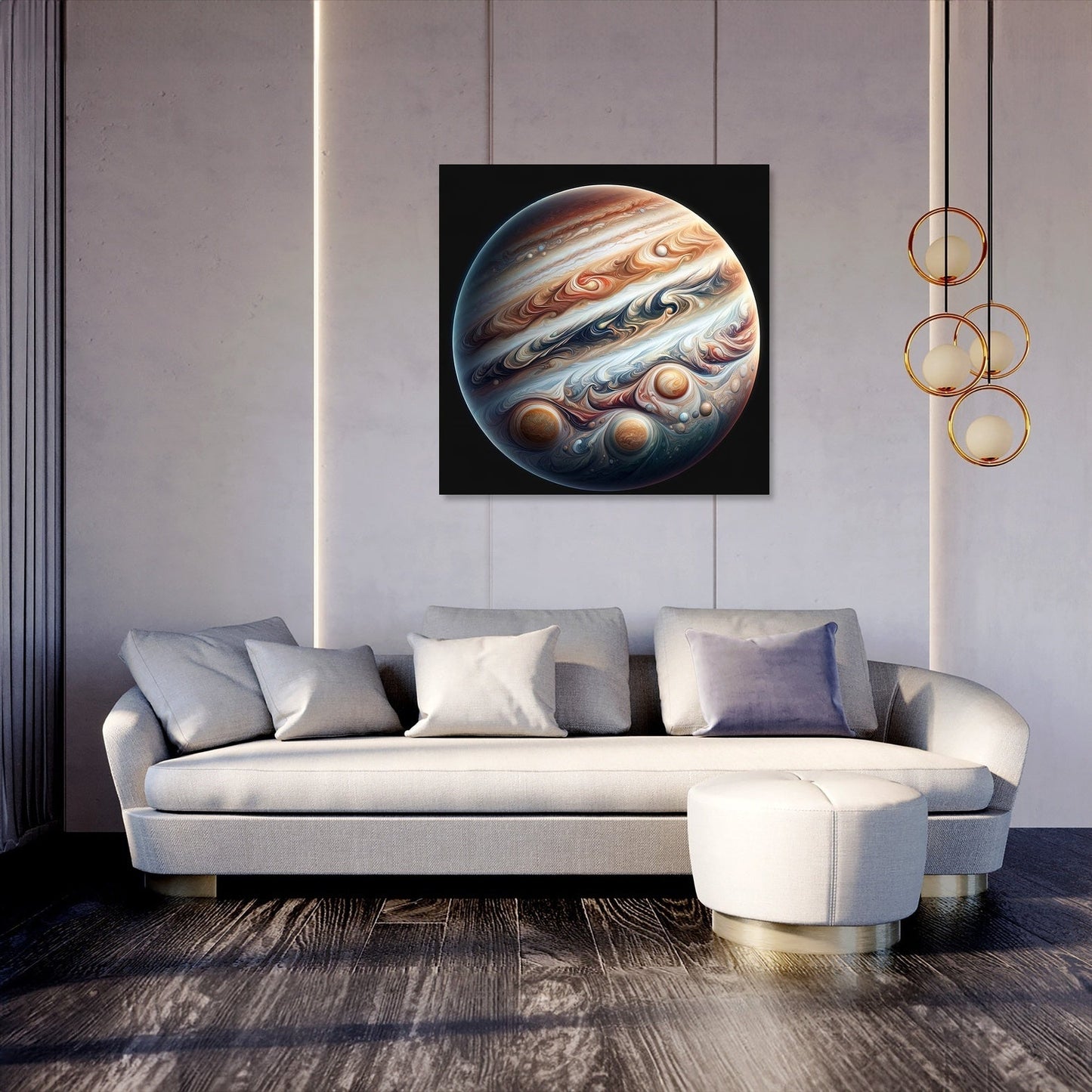 Jupiter's Swirling Majesty Canvas